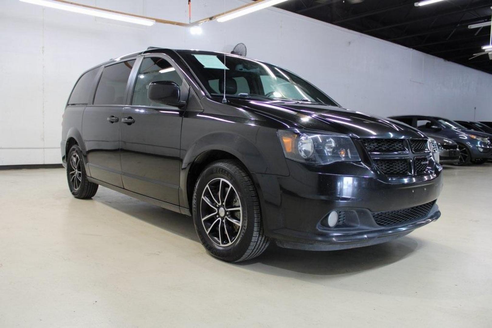 2019 Brilliant Black Crystal Pearlcoat /Black Dodge Grand Caravan GT (2C4RDGEG3KR) with an V6 engine, Automatic transmission, located at 15300 Midway Rd., Addison, TX, 75001, (972) 702-0011, 32.958321, -96.838074 - Photo#1