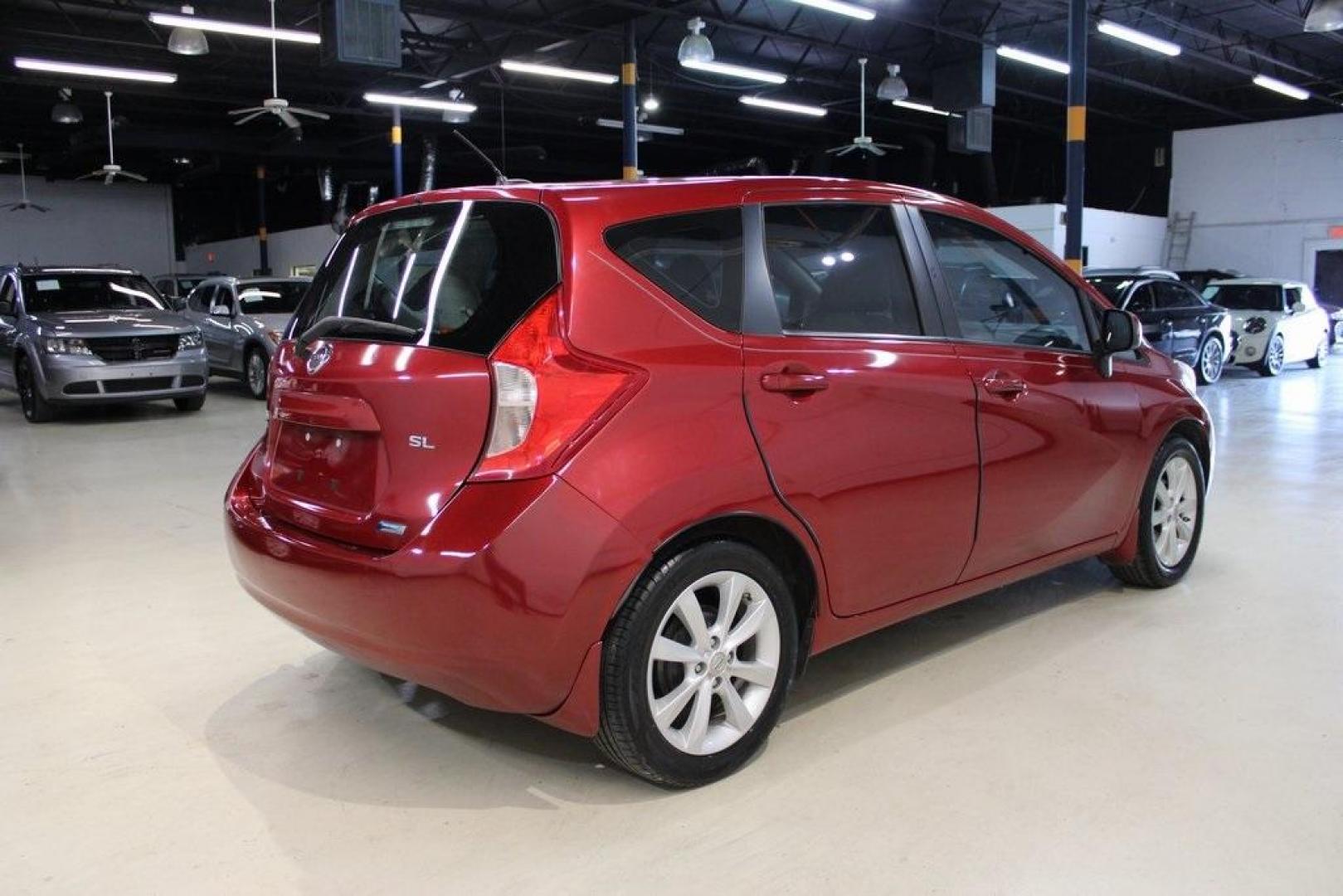 2014 Red Brick Metallic /Wheat Nissan Versa Note SV (3N1CE2CP7EL) with an 1.6L 4-Cylinder DOHC 16V engine, CVT transmission, located at 15300 Midway Rd., Addison, TX, 75001, (972) 702-0011, 32.958321, -96.838074 - HOME OF THE NO HAGGLE PRICE - WHOLESALE PRICES TO THE PUBLIC!! Versa Note SV, 4D Hatchback, 1.6L 4-Cylinder DOHC 16V, CVT with Xtronic, FWD, Red Brick Metallic, Wheat Cloth.<br><br>Red Brick Metallic 2014 Nissan Versa Note SV<br><br>31/40 City/Highway MPG<br><br><br>At Midway Auto Group, we strive t - Photo#1