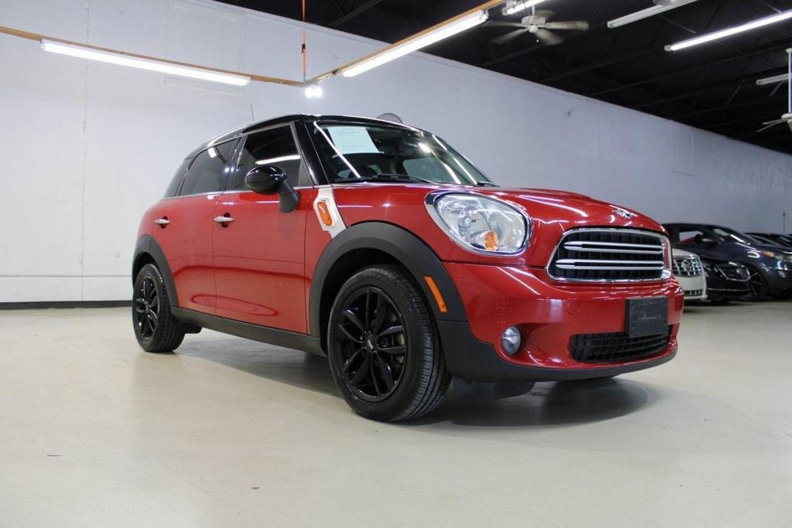 2015 Blazing Red /Carbon Black Gravity MINI Cooper Countryman Base (WMWZB3C51FW) with an 1.6L I4 DOHC 16V engine, Automatic transmission, located at 15300 Midway Rd., Addison, TX, 75001, (972) 702-0011, 32.958321, -96.838074 - HOME OF THE NO HAGGLE PRICE - WHOLESALE PRICES TO THE PUBLIC!! 4D Sport Utility, 1.6L I4 DOHC 16V, 6-Speed Automatic Steptronic, FWD, Blazing Red, Carbon Black Gravity Leather.<br><br>Blazing Red 2015 MINI Cooper Countryman<br><br>Recent Arrival! 25/30 City/Highway MPG<br><br>Awards:<br> * JD Power - Photo#1