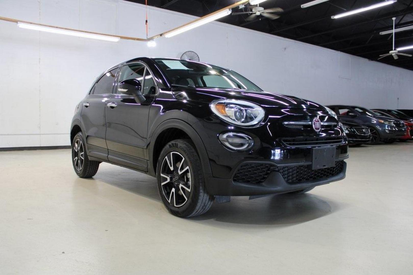 2020 Nero Cinema (Black Clearcoat) /Black Fiat 500X Pop (ZFBNFYA19LP) with an 1.3L I4 engine, Automatic transmission, located at 15300 Midway Rd., Addison, TX, 75001, (972) 702-0011, 32.958321, -96.838074 - HOME OF THE NO HAGGLE PRICE - WHOLESALE PRICES TO THE PUBLIC!! 500X Pop, 4D Sport Utility, 1.3L I4, 9-Speed 948TE Automatic, AWD, Nero Cinema (Black Clearcoat), Black Cloth.<br><br>Nero Cinema (Black Clearcoat) 2020 Fiat 500X Pop<br><br>24/30 City/Highway MPG<br><br><br>At Midway Auto Group, we stri - Photo#1