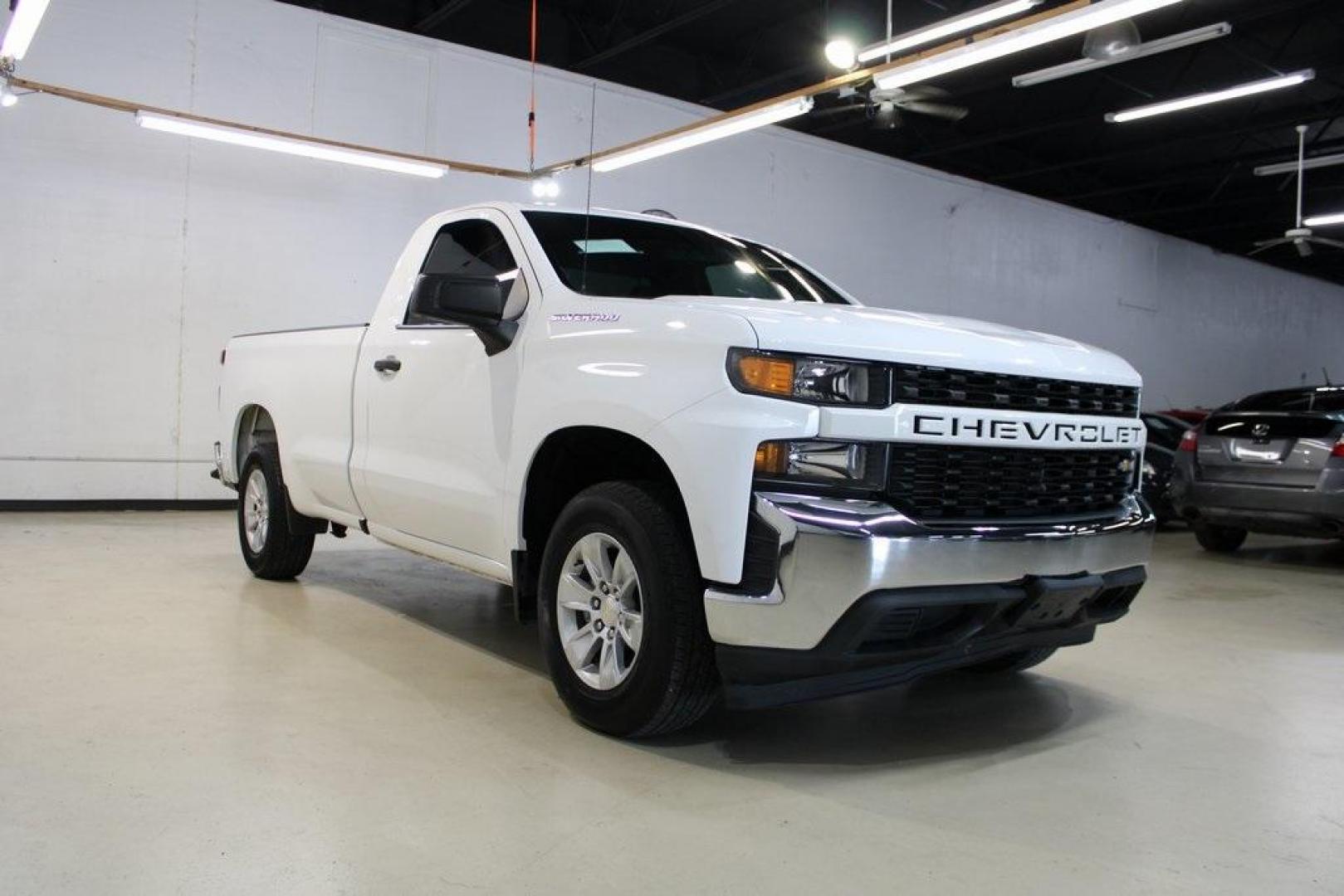 2021 Summit White /Black Chevrolet Silverado 1500 WT (3GCNWAEF3MG) with an EcoTec3 5.3L V8 engine, Automatic transmission, located at 15300 Midway Rd., Addison, TX, 75001, (972) 702-0011, 32.958321, -96.838074 - HOME OF THE NO HAGGLE PRICE - WHOLESALE PRICES TO THE PUBLIC!! Silverado 1500 WT, 4D Extended Cab, EcoTec3 5.3L V8, 6-Speed Automatic Electronic with Overdrive, RWD, Summit White, Black Cloth.<br><br>Summit White 2021 Chevrolet Silverado 1500 WT<br><br>Recent Arrival!<br><br><br>At Midway Auto Group - Photo#1