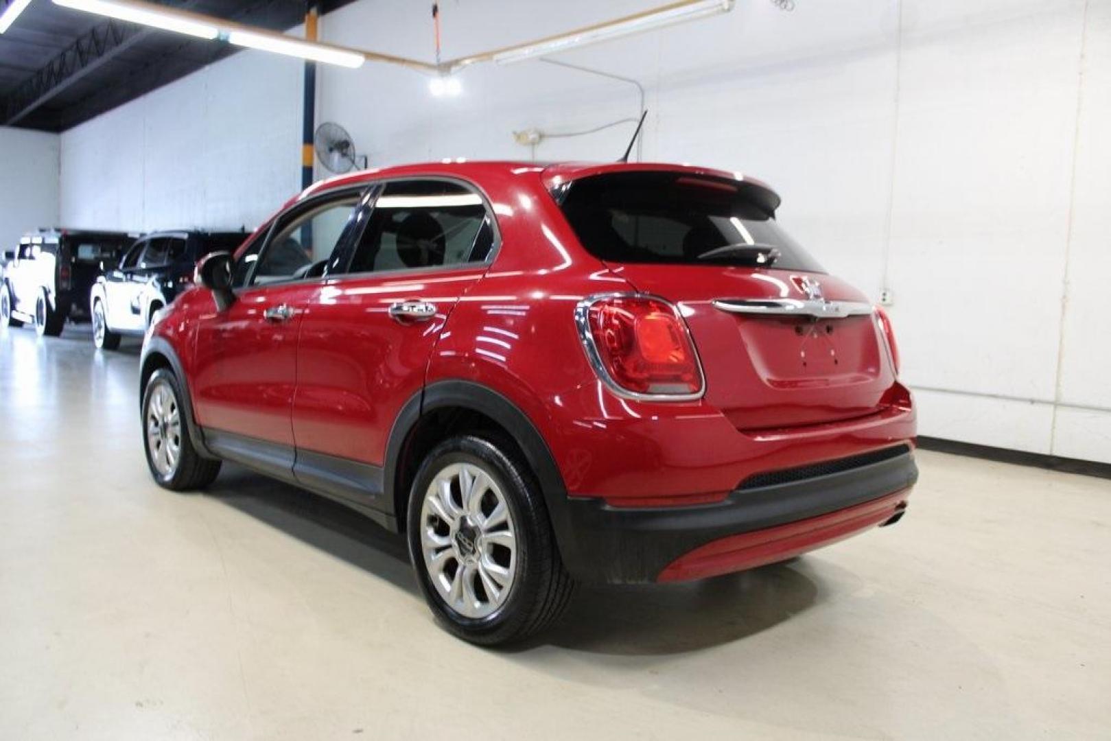 2016 Rosso Passione (Red Hypnotique Clear Coat) /Black/Gray Fiat 500X Easy (ZFBCFXBT9GP) with an 2.4L I4 MultiAir engine, Automatic transmission, located at 15300 Midway Rd., Addison, TX, 75001, (972) 702-0011, 32.958321, -96.838074 - Photo#3