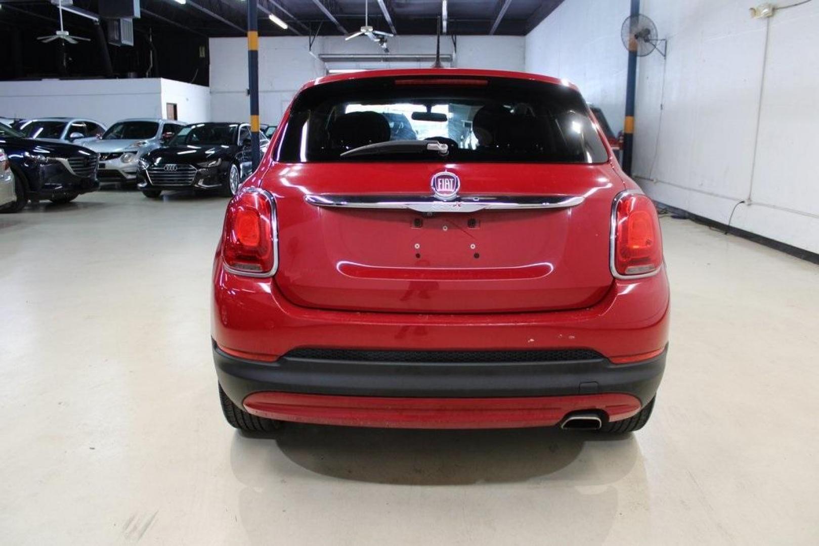 2016 Rosso Passione (Red Hypnotique Clear Coat) /Black/Gray Fiat 500X Easy (ZFBCFXBT9GP) with an 2.4L I4 MultiAir engine, Automatic transmission, located at 15300 Midway Rd., Addison, TX, 75001, (972) 702-0011, 32.958321, -96.838074 - Photo#6