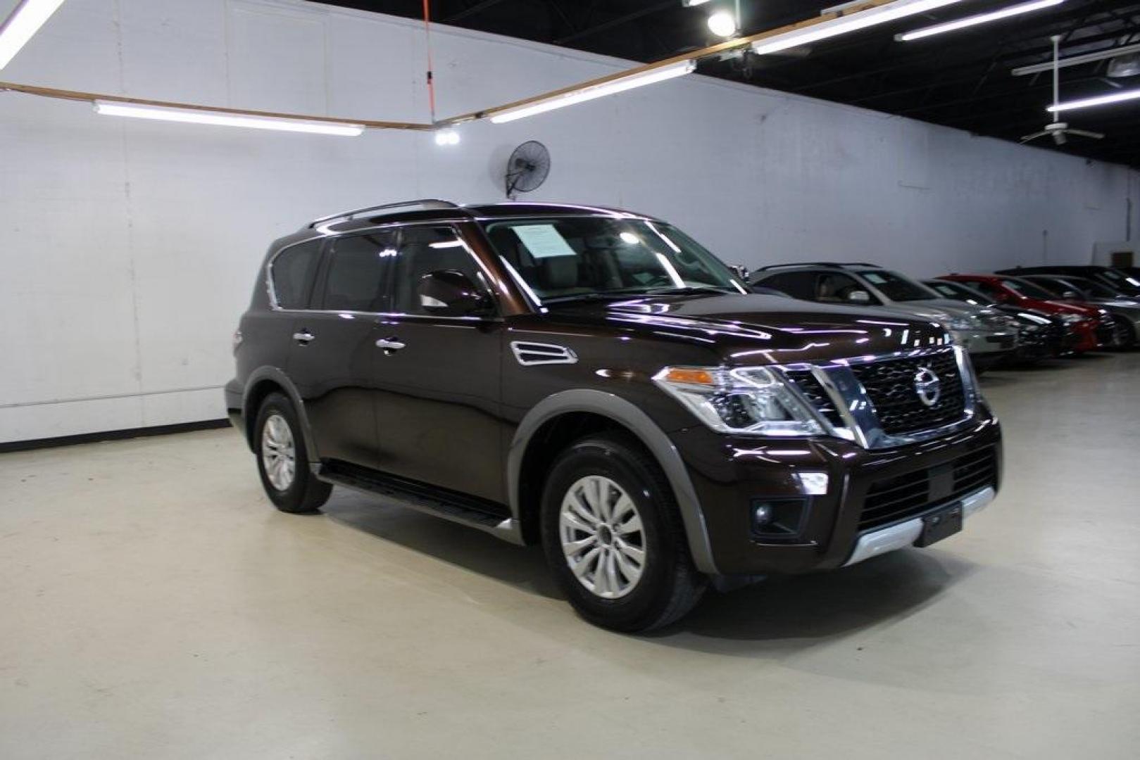 2018 Mocha Almond /Charcoal Nissan Armada SV (JN8AY2NDXJ9) with an 5.6L V8 DOHC 32V Endurance engine, Automatic transmission, located at 15300 Midway Rd., Addison, TX, 75001, (972) 702-0011, 32.958321, -96.838074 - Photo#6