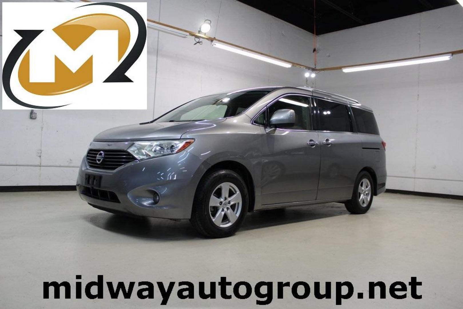 2012 Platinum Graphite Metallic /Gray Nissan Quest 3.5 SV (JN8AE2KP0C9) with an 3.5L V6 DOHC 24V engine, CVT transmission, located at 15300 Midway Rd., Addison, TX, 75001, (972) 702-0011, 32.958321, -96.838074 - Photo#0