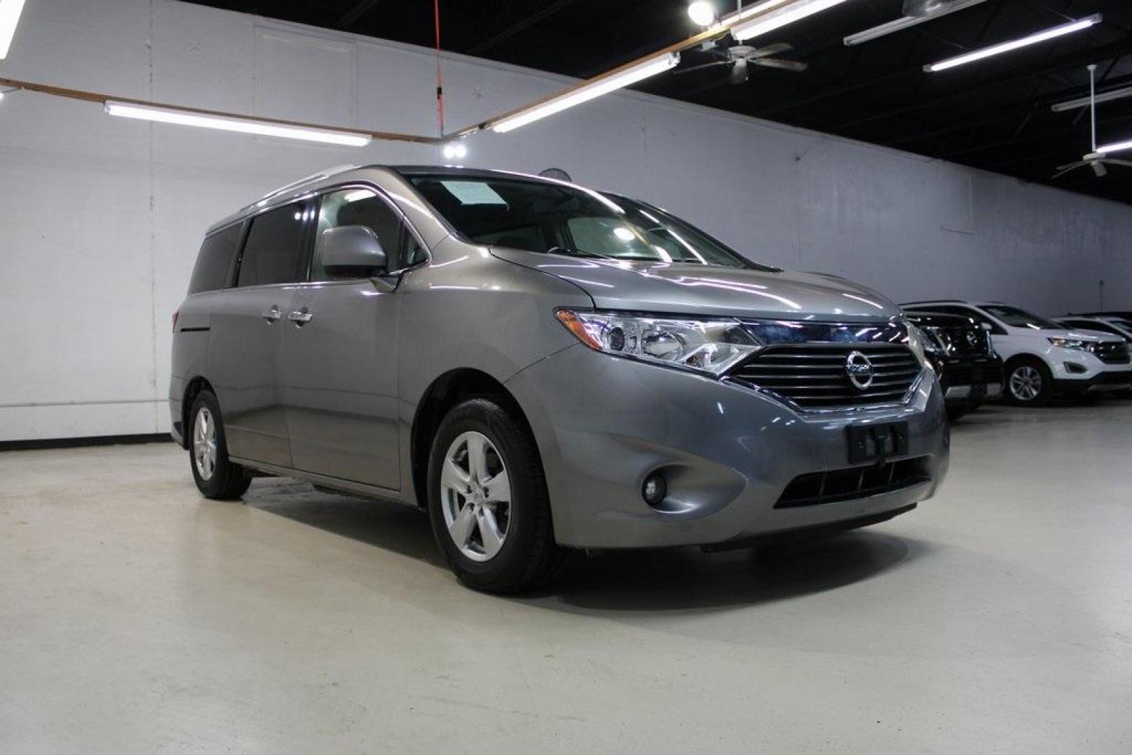 2012 Platinum Graphite Metallic /Gray Nissan Quest 3.5 SV (JN8AE2KP0C9) with an 3.5L V6 DOHC 24V engine, CVT transmission, located at 15300 Midway Rd., Addison, TX, 75001, (972) 702-0011, 32.958321, -96.838074 - Photo#1