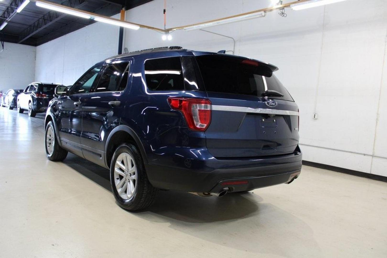 2017 Blue /Med Light Camel Ford Explorer Base (1FM5K7BHXHG) with an 2.3L I4 EcoBoost engine, Automatic transmission, located at 15300 Midway Rd., Addison, TX, 75001, (972) 702-0011, 32.958321, -96.838074 - Photo#2