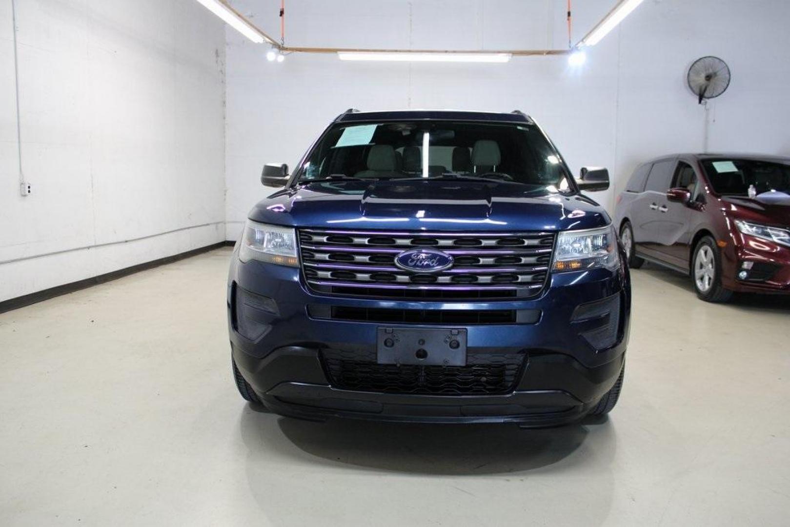 2017 Blue /Med Light Camel Ford Explorer Base (1FM5K7BHXHG) with an 2.3L I4 EcoBoost engine, Automatic transmission, located at 15300 Midway Rd., Addison, TX, 75001, (972) 702-0011, 32.958321, -96.838074 - Photo#5