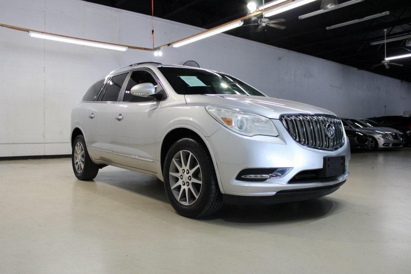 2016 Quicksilver Metallic /Light Titanium Buick Enclave Convenience Group (5GAKRAKD2GJ) with an 3.6L V6 SIDI VVT engine, Automatic transmission, located at 15300 Midway Rd., Addison, TX, 75001, (972) 702-0011, 32.958321, -96.838074 - Photo#1