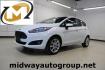 2019 White /Smoke Storm Ford Fiesta SE (3FADP4EJ2KM) with an 1.6L I4 Ti-VCT engine, Automatic transmission, located at 15300 Midway Rd., Addison, TX, 75001, (972) 702-0011, 32.958321, -96.838074 - Photo#0