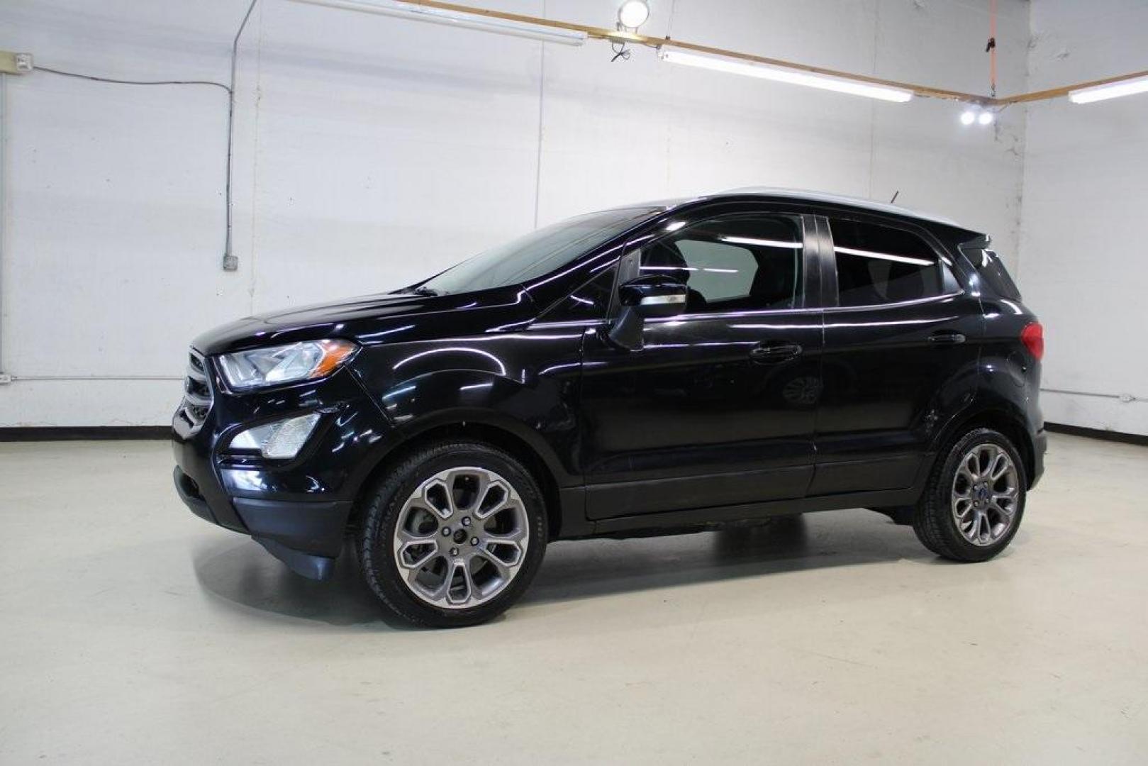 2018 Shadow Black Ford EcoSport Titanium (MAJ3P1VE7JC) with an EcoBoost 1.0L I3 GTDi DOHC Turbocharged VCT engine, Automatic transmission, located at 15300 Midway Rd., Addison, TX, 75001, (972) 702-0011, 32.958321, -96.838074 - Photo#4