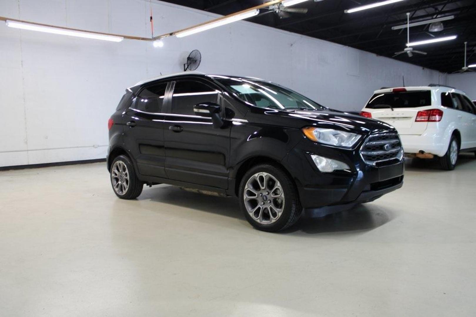 2018 Shadow Black Ford EcoSport Titanium (MAJ3P1VE7JC) with an EcoBoost 1.0L I3 GTDi DOHC Turbocharged VCT engine, Automatic transmission, located at 15300 Midway Rd., Addison, TX, 75001, (972) 702-0011, 32.958321, -96.838074 - Photo#6