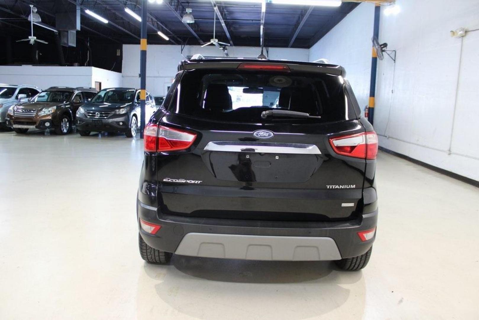 2018 Shadow Black Ford EcoSport Titanium (MAJ3P1VE7JC) with an EcoBoost 1.0L I3 GTDi DOHC Turbocharged VCT engine, Automatic transmission, located at 15300 Midway Rd., Addison, TX, 75001, (972) 702-0011, 32.958321, -96.838074 - Photo#7