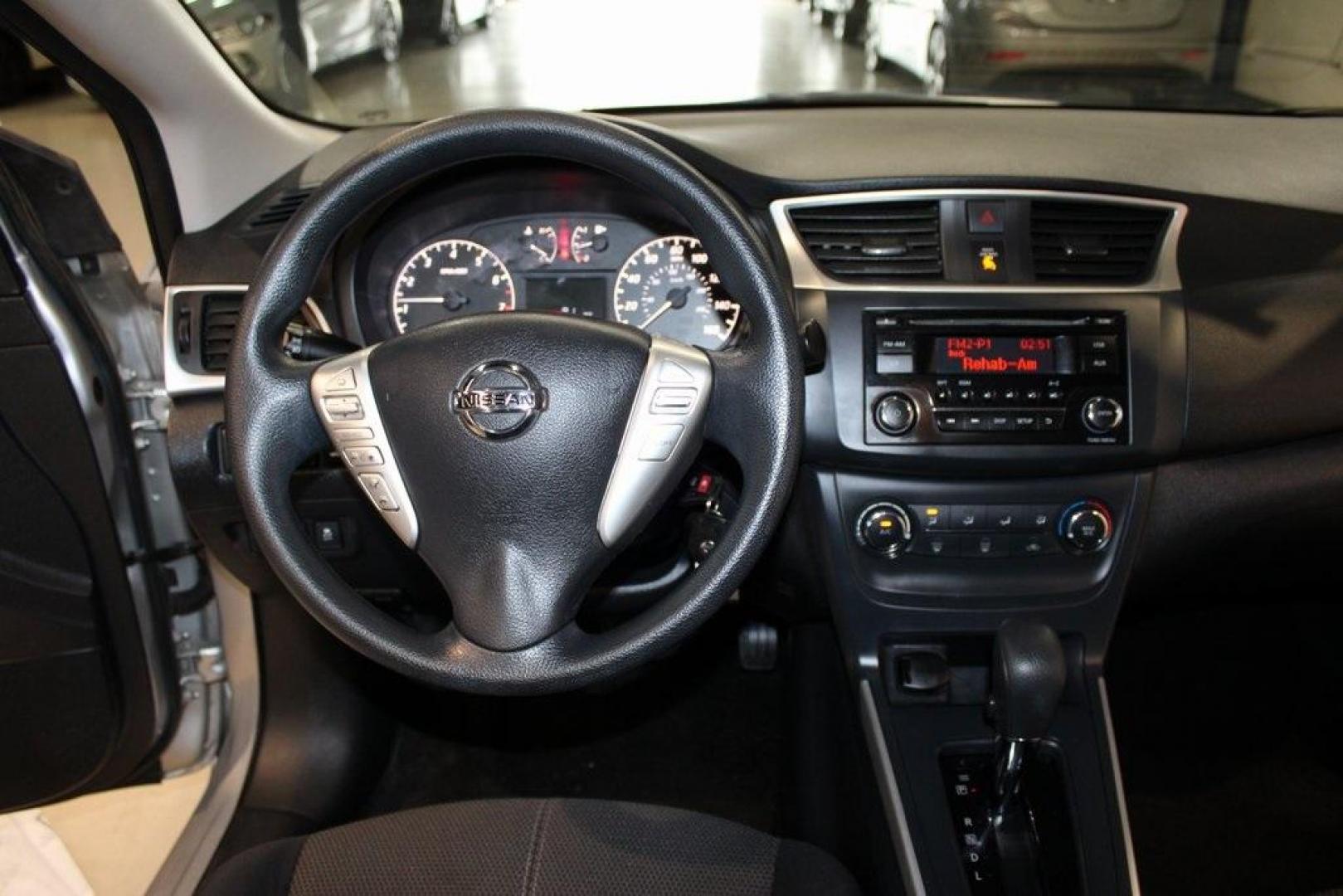 2017 Brilliant Silver Metallic /Charcoal Nissan Sentra S (3N1AB7AP3HY) with an 1.8L 4-Cylinder DOHC 16V engine, CVT transmission, located at 15300 Midway Rd., Addison, TX, 75001, (972) 702-0011, 32.958321, -96.838074 - Photo#17