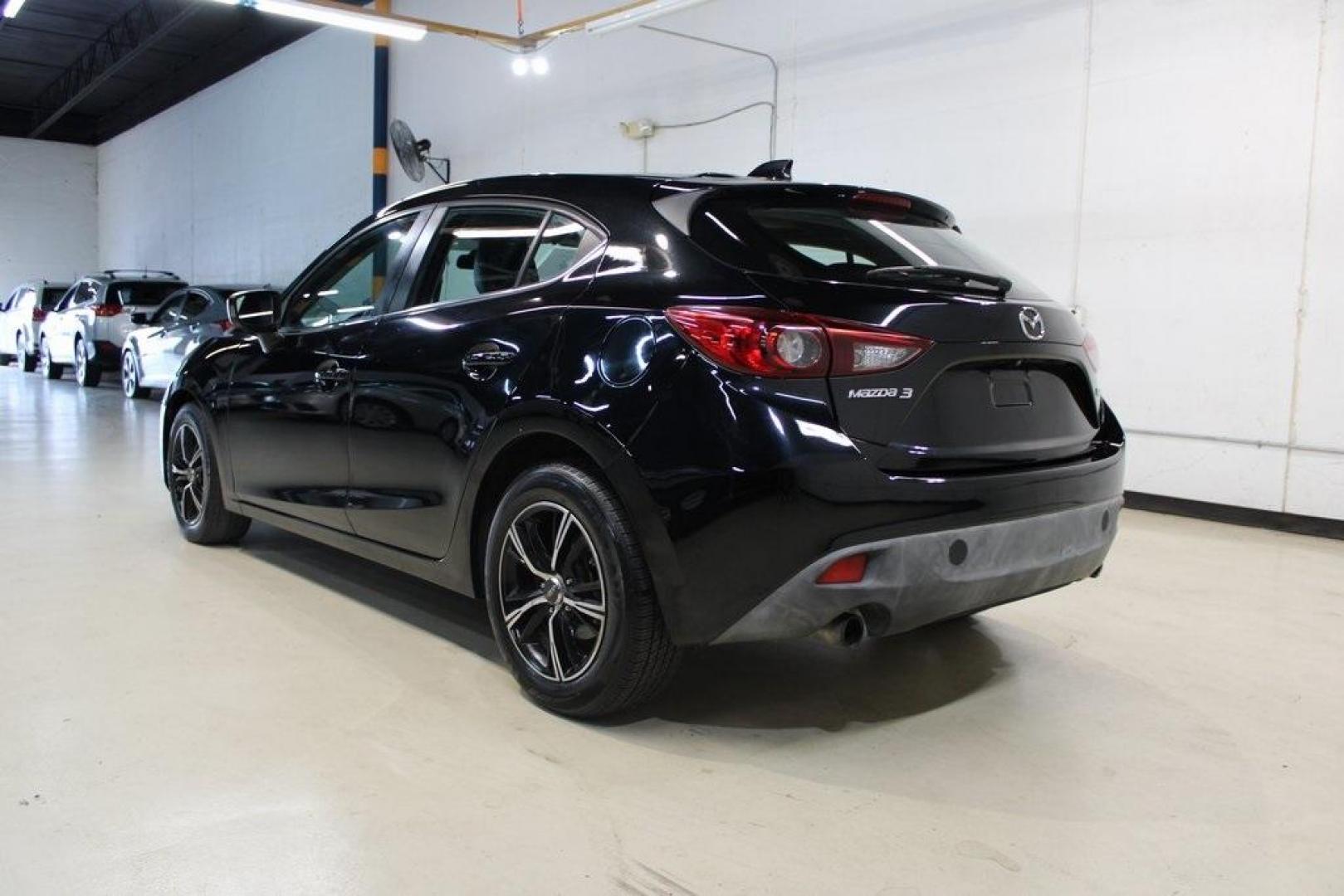 2015 Jet Black Mica /Black Mazda Mazda3 i Grand Touring (JM1BM1M77F1) with an 2.0L I4 engine, Automatic transmission, located at 15300 Midway Rd., Addison, TX, 75001, (972) 702-0011, 32.958321, -96.838074 - Photo#3