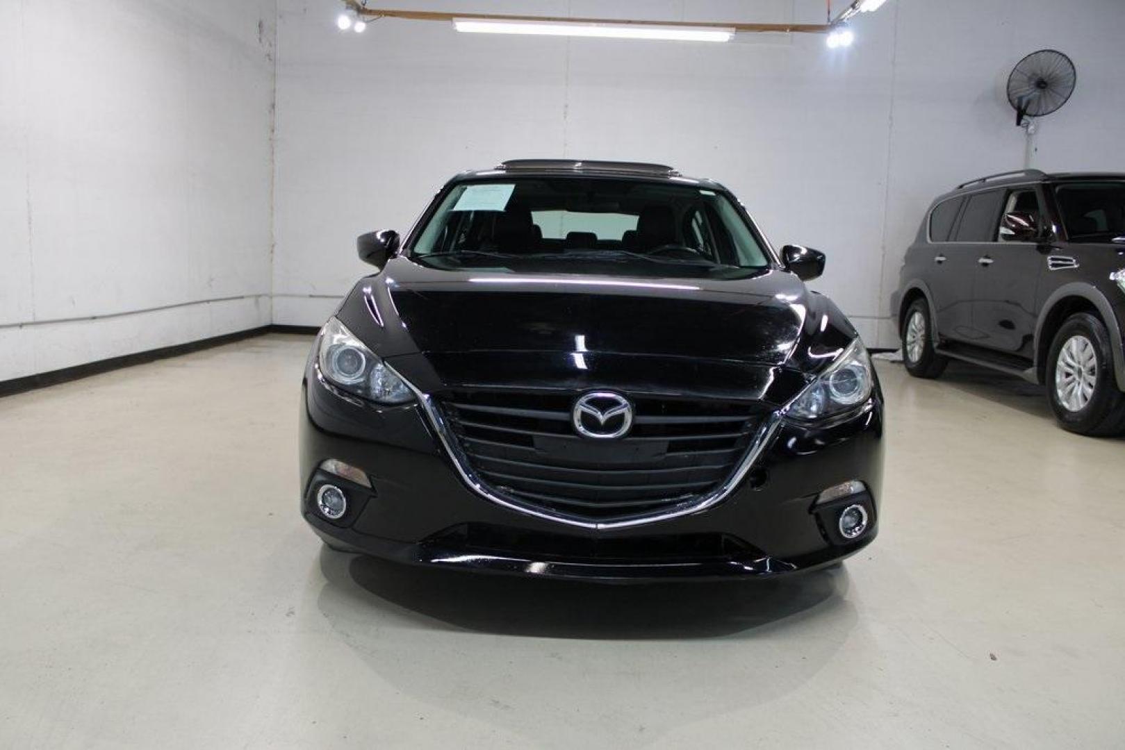 2015 Jet Black Mica /Black Mazda Mazda3 i Grand Touring (JM1BM1M77F1) with an 2.0L I4 engine, Automatic transmission, located at 15300 Midway Rd., Addison, TX, 75001, (972) 702-0011, 32.958321, -96.838074 - Photo#5