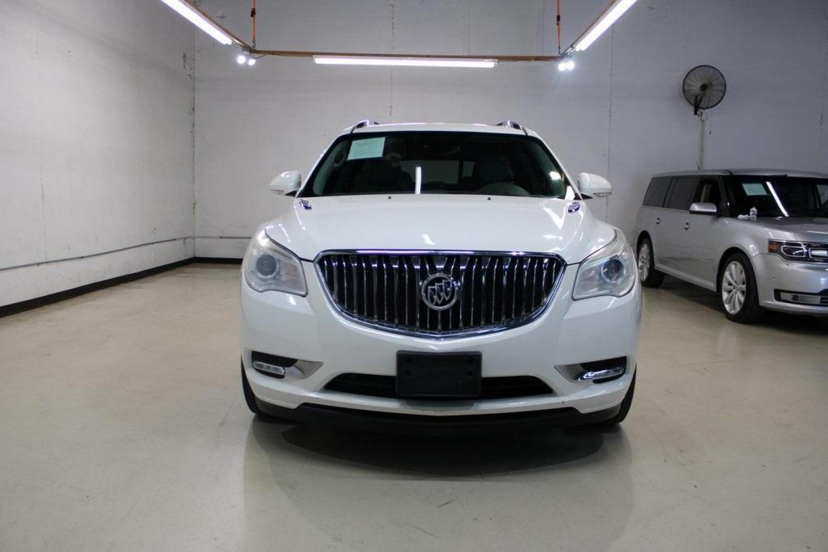 2015 White Opal /Light Titanium Buick Enclave Leather Group (5GAKRBKD4FJ) with an 3.6L V6 SIDI VVT engine, Automatic transmission, located at 15300 Midway Rd., Addison, TX, 75001, (972) 702-0011, 32.958321, -96.838074 - Photo#5