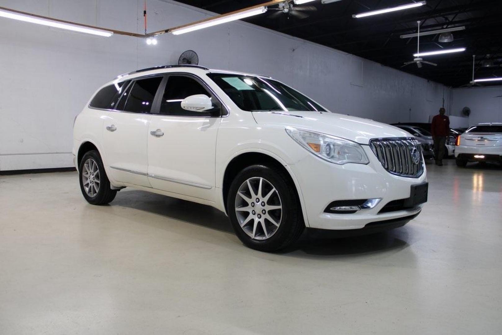 2015 White Opal /Light Titanium Buick Enclave Leather Group (5GAKRBKD4FJ) with an 3.6L V6 SIDI VVT engine, Automatic transmission, located at 15300 Midway Rd., Addison, TX, 75001, (972) 702-0011, 32.958321, -96.838074 - Photo#6