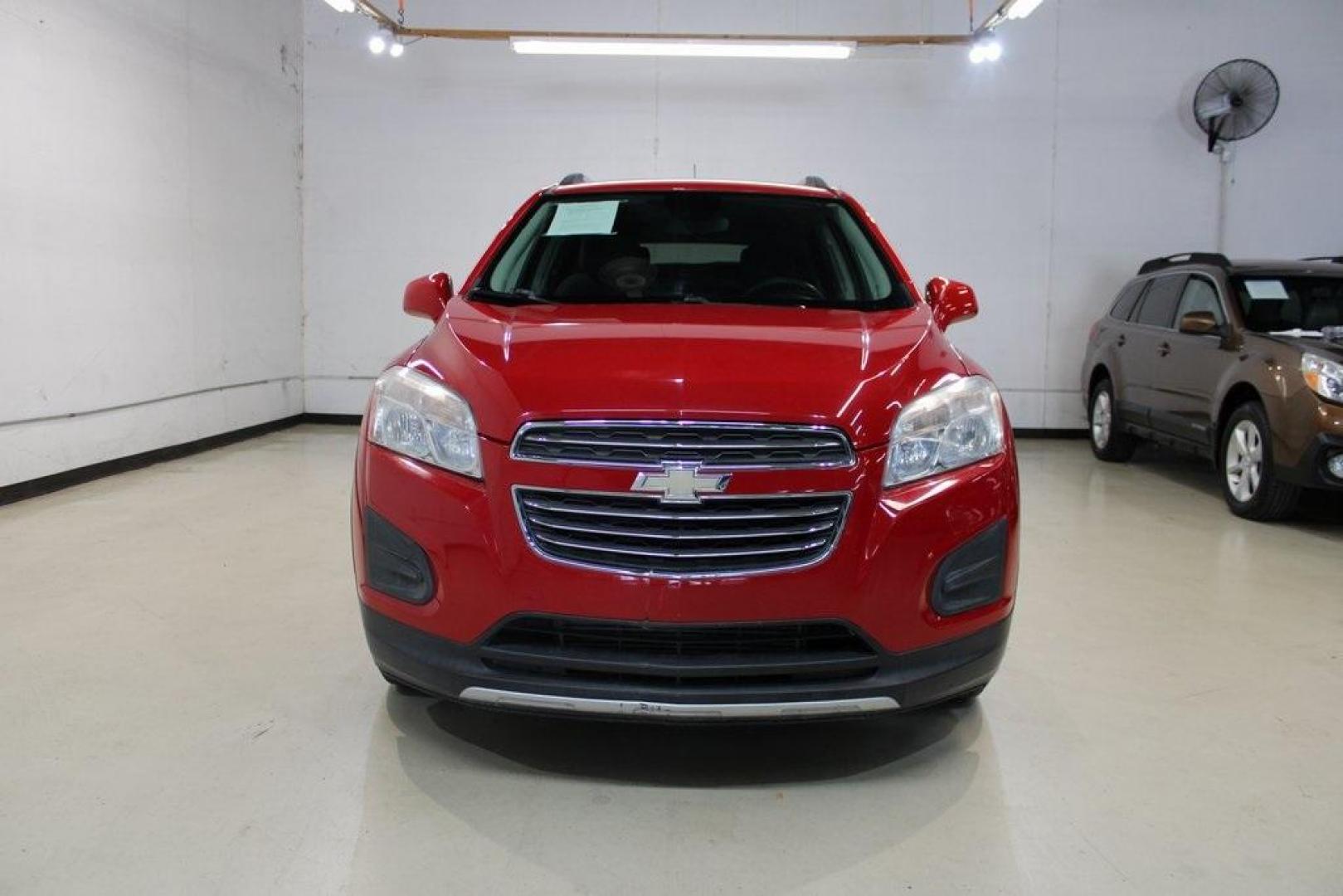 2015 Blaze Red /Jet Black Chevrolet Trax LT (KL7CJLSB2FB) with an ECOTEC 1.4L I4 SMPI DOHC Turbocharged VVT engine, Automatic transmission, located at 15300 Midway Rd., Addison, TX, 75001, (972) 702-0011, 32.958321, -96.838074 - Photo#5