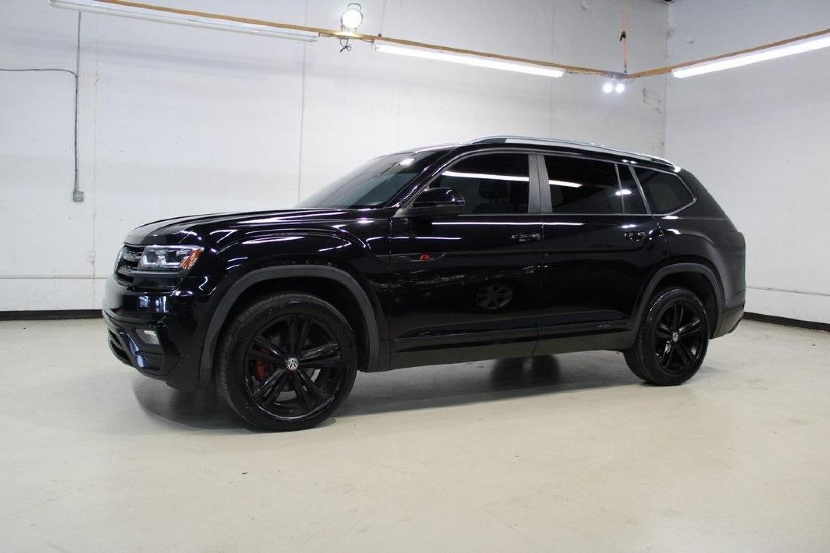 2019 Deep Black Pearl /Shetland Beige Volkswagen Atlas 3.6L V6 SE (1V2YR2CA1KC) with an 3.6L VR6 engine, Automatic transmission, located at 15300 Midway Rd., Addison, TX, 75001, (972) 702-0011, 32.958321, -96.838074 - HOME OF THE NO HAGGLE PRICE - WHOLESALE PRICES TO THE PUBLIC!! Bluetooth, Hands Free Connectivity, Navigation, Premium Audio, 3rd Row Seat, Backup Camera, Leather Seats, Premium Wheels, High Performance Tires, Power Liftgate, non smoker, Atlas 3.6L V6 SE R-Line, 4D Sport Utility, 3.6L VR6, 8-Speed A - Photo#4