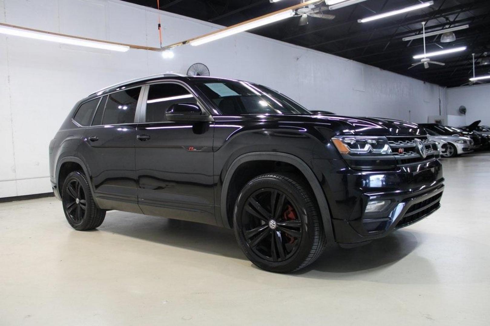 2019 Deep Black Pearl /Shetland Beige Volkswagen Atlas 3.6L V6 SE (1V2YR2CA1KC) with an 3.6L VR6 engine, Automatic transmission, located at 15300 Midway Rd., Addison, TX, 75001, (972) 702-0011, 32.958321, -96.838074 - HOME OF THE NO HAGGLE PRICE - WHOLESALE PRICES TO THE PUBLIC!! Bluetooth, Hands Free Connectivity, Navigation, Premium Audio, 3rd Row Seat, Backup Camera, Leather Seats, Premium Wheels, High Performance Tires, Power Liftgate, non smoker, Atlas 3.6L V6 SE R-Line, 4D Sport Utility, 3.6L VR6, 8-Speed A - Photo#6