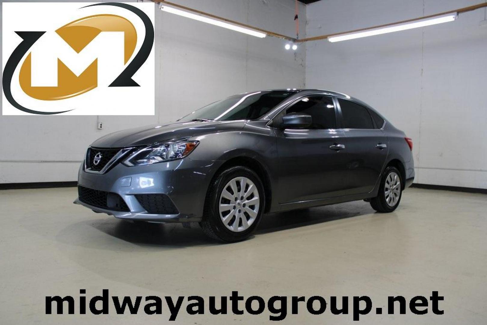 2019 Gun Metallic /Charcoal Nissan Sentra S (3N1AB7AP6KY) with an 1.8L 4-Cylinder DOHC 16V engine, CVT transmission, located at 15300 Midway Rd., Addison, TX, 75001, (972) 702-0011, 32.958321, -96.838074 - Photo#0