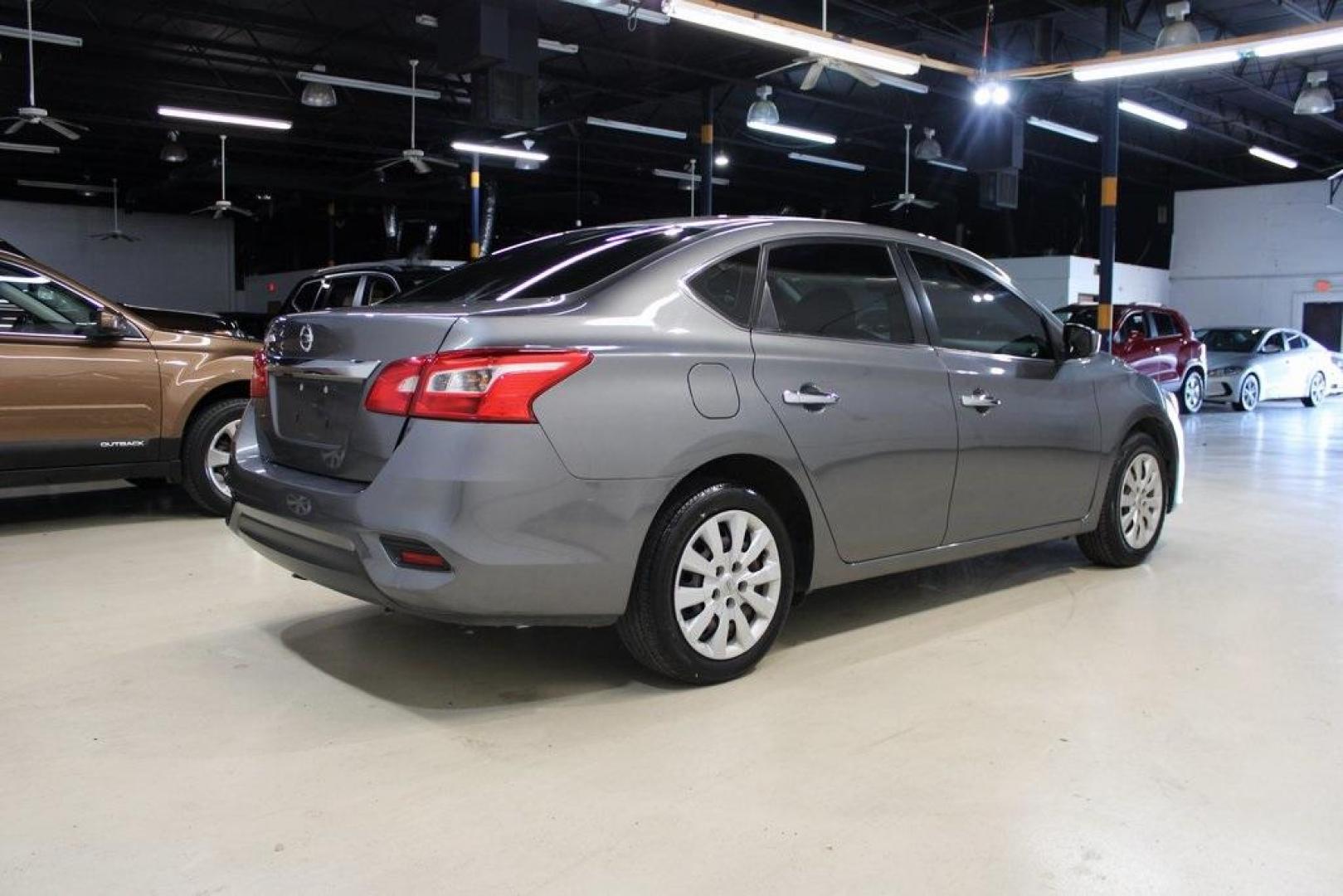 2019 Gun Metallic /Charcoal Nissan Sentra S (3N1AB7AP6KY) with an 1.8L 4-Cylinder DOHC 16V engine, CVT transmission, located at 15300 Midway Rd., Addison, TX, 75001, (972) 702-0011, 32.958321, -96.838074 - Photo#2