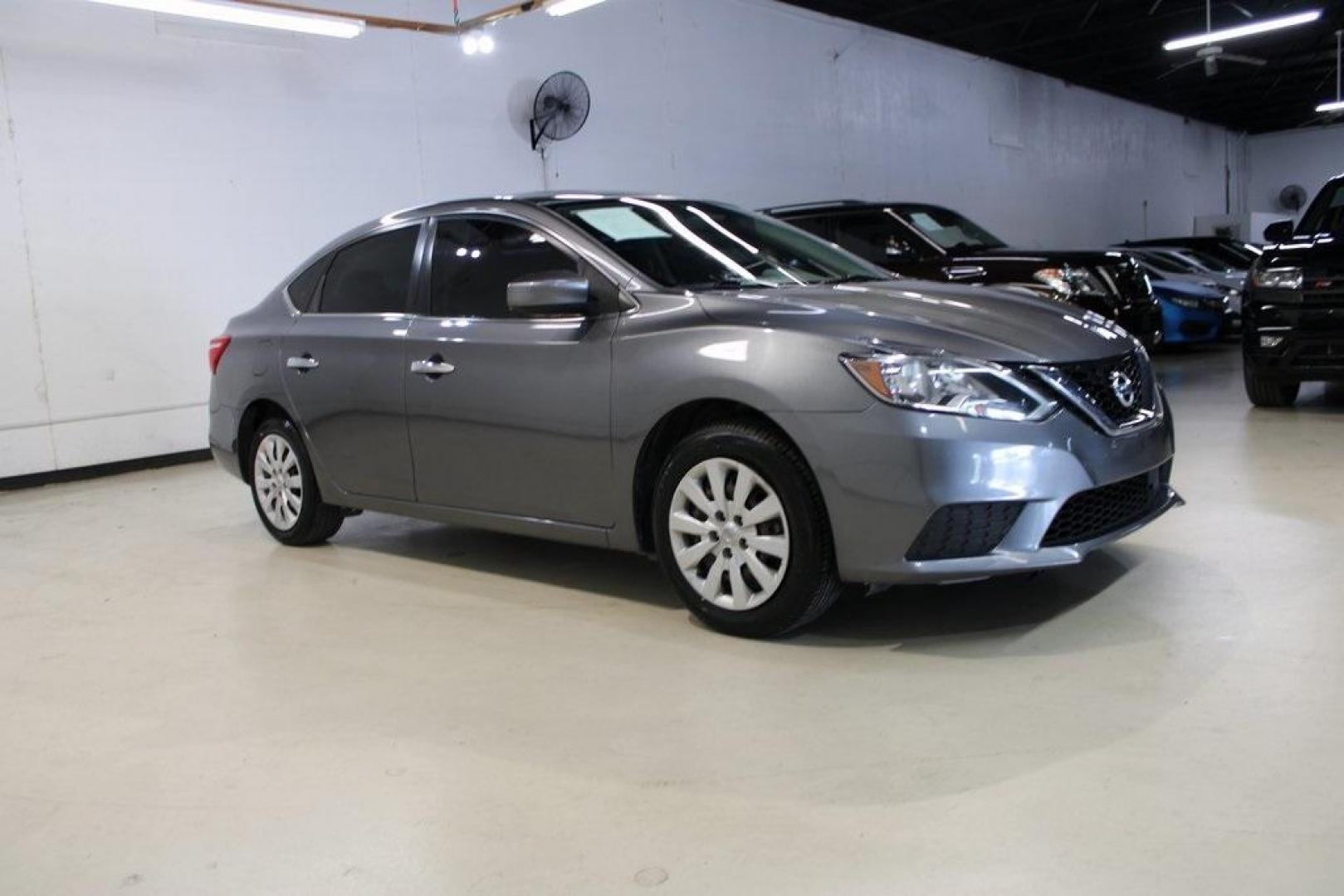 2019 Gun Metallic /Charcoal Nissan Sentra S (3N1AB7AP6KY) with an 1.8L 4-Cylinder DOHC 16V engine, CVT transmission, located at 15300 Midway Rd., Addison, TX, 75001, (972) 702-0011, 32.958321, -96.838074 - Photo#6