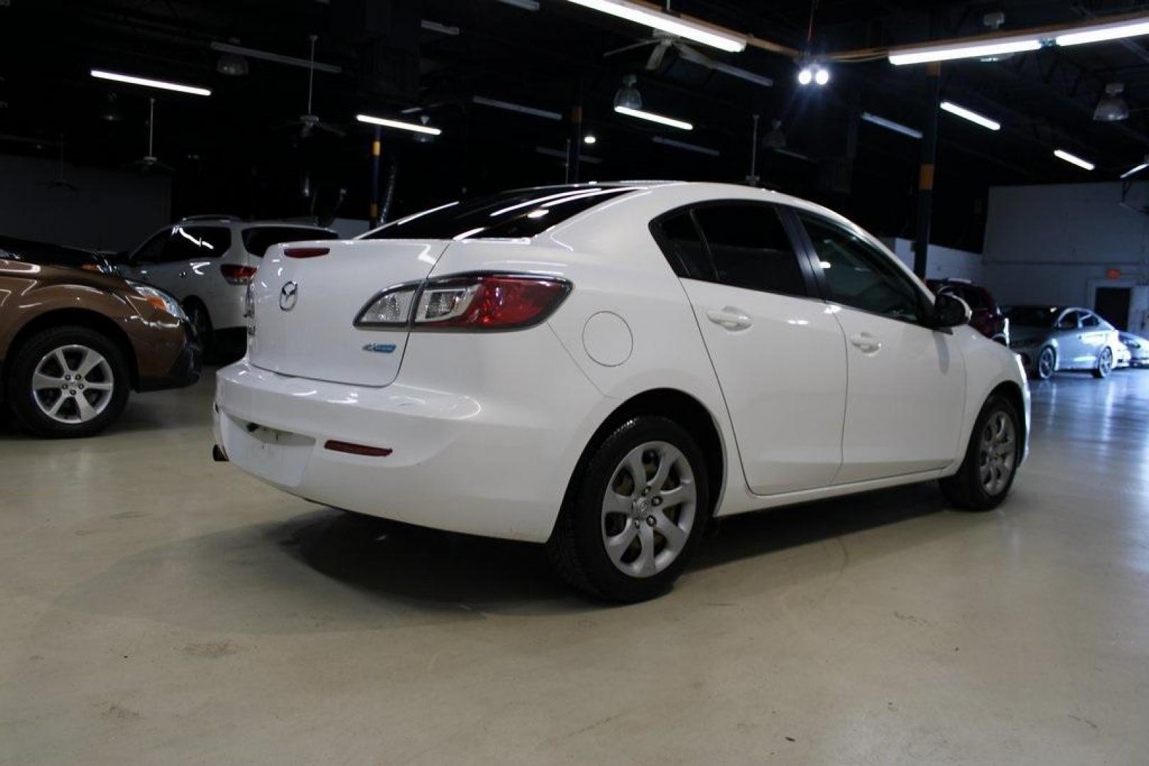 2013 Crystal White Pearl Mica /Black Mazda Mazda3 i Sport (JM1BL1U78D1) with an 2.0L 4-Cylinder engine, Automatic transmission, located at 15300 Midway Rd., Addison, TX, 75001, (972) 702-0011, 32.958321, -96.838074 - Photo#2