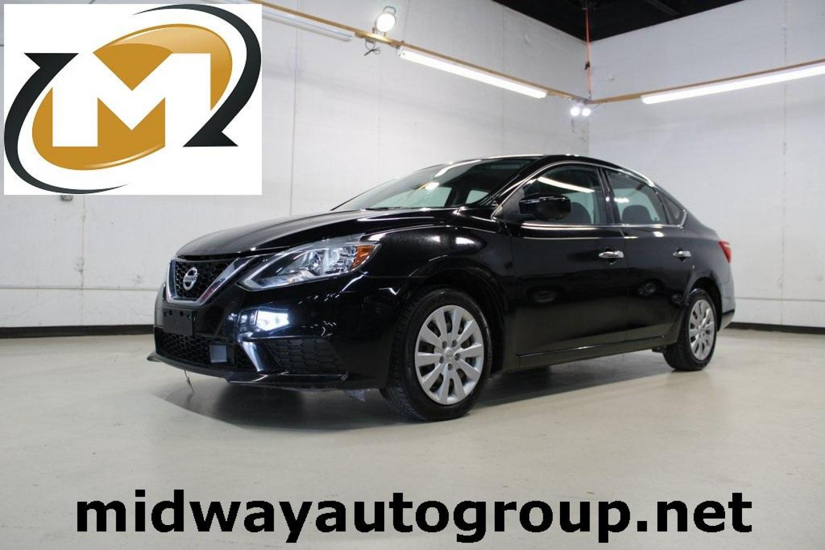 2018 Super Black /Charcoal Nissan Sentra S (3N1AB7AP9JY) with an 1.8L 4-Cylinder DOHC 16V engine, CVT transmission, located at 15300 Midway Rd., Addison, TX, 75001, (972) 702-0011, 32.958321, -96.838074 - Photo#0