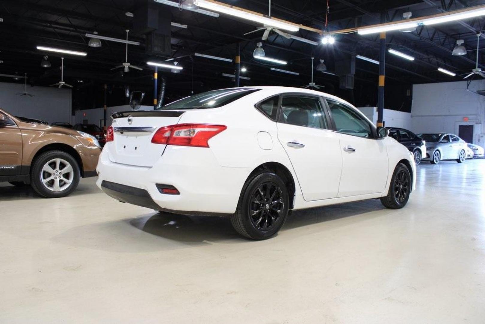 2018 Fresh Powder /Charcoal Nissan Sentra S (3N1AB7AP6JY) with an 1.8L 4-Cylinder DOHC 16V engine, CVT transmission, located at 15300 Midway Rd., Addison, TX, 75001, (972) 702-0011, 32.958321, -96.838074 - Photo#2