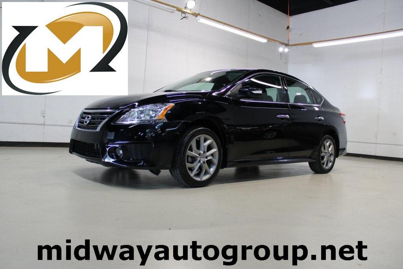 2015 Super Black /Charcoal Nissan Sentra SR (3N1AB7APXFY) with an 1.8L 4-Cylinder DOHC 16V engine, CVT transmission, located at 15300 Midway Rd., Addison, TX, 75001, (972) 702-0011, 32.958321, -96.838074 - Photo#0