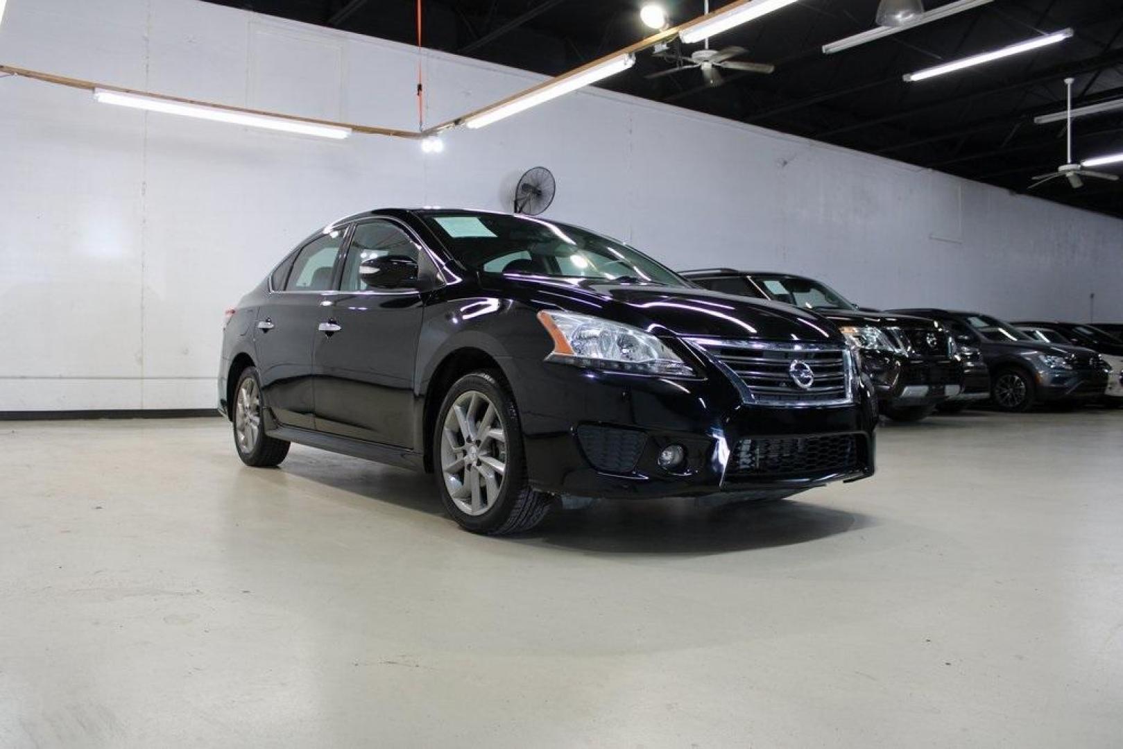 2015 Super Black /Charcoal Nissan Sentra SR (3N1AB7APXFY) with an 1.8L 4-Cylinder DOHC 16V engine, CVT transmission, located at 15300 Midway Rd., Addison, TX, 75001, (972) 702-0011, 32.958321, -96.838074 - Photo#1