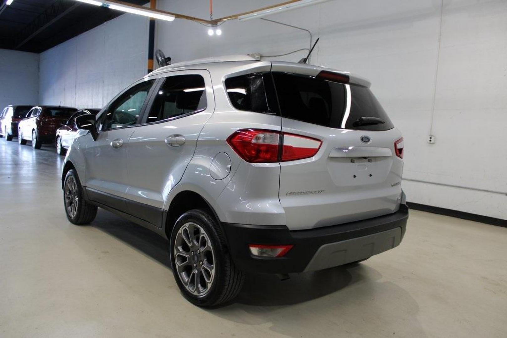 2020 Moondust Silver Metallic /Ebony Black Ford EcoSport Titanium (MAJ6S3KLXLC) with an 2.0L I4 Ti-VCT GDI engine, Automatic transmission, located at 15300 Midway Rd., Addison, TX, 75001, (972) 702-0011, 32.958321, -96.838074 - HOME OF THE NO HAGGLE PRICE - WHOLESALE PRICES TO THE PUBLIC!! EcoSport Titanium, 4D Sport Utility, 2.0L I4 Ti-VCT GDI, 6-Speed Automatic, 4WD, Silver, Ebony Black Leather.<br><br>Silver 2020 Ford EcoSport Titanium<br><br>23/29 City/Highway MPG<br><br><br>At Midway Auto Group, we strive to provide y - Photo#3