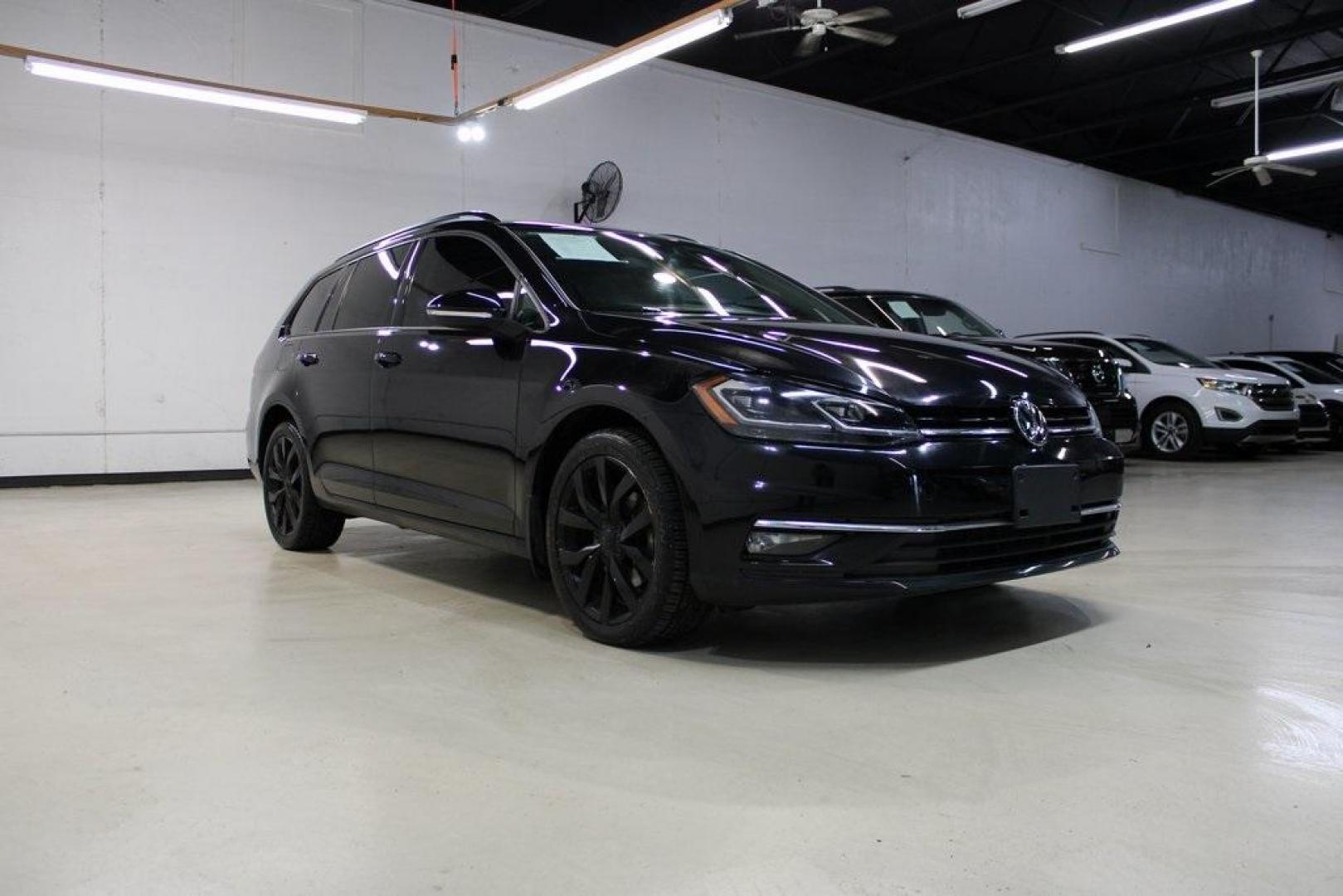 2019 Deep Black Pearl Volkswagen Golf SportWagen SE (3VWY57AU6KM) with an 1.4L TSI engine, Automatic transmission, located at 15300 Midway Rd., Addison, TX, 75001, (972) 702-0011, 32.958321, -96.838074 - Photo#1