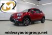 2017 Rosso Passione (Red Hypnotique Clear Coat) /Black Fiat 500X Trekking (ZFBCFXCB2HP) with an 2.4L I4 MultiAir engine, Automatic transmission, located at 15300 Midway Rd., Addison, TX, 75001, (972) 702-0011, 32.958321, -96.838074 - Photo#0