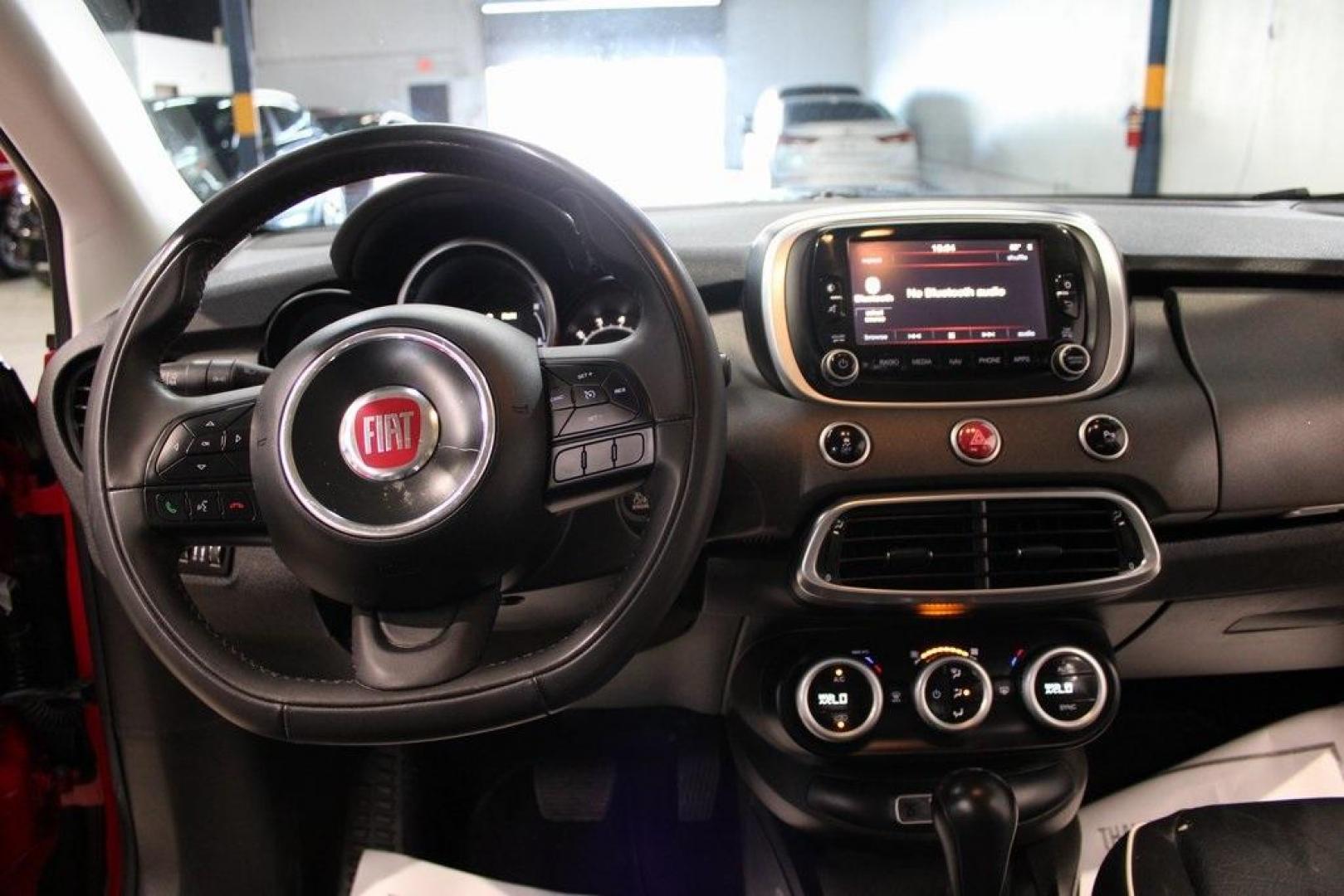 2017 Rosso Passione (Red Hypnotique Clear Coat) /Black Fiat 500X Trekking (ZFBCFXCB2HP) with an 2.4L I4 MultiAir engine, Automatic transmission, located at 15300 Midway Rd., Addison, TX, 75001, (972) 702-0011, 32.958321, -96.838074 - Photo#17