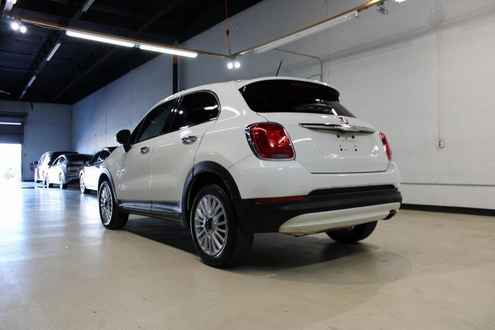 2017 Bianco Gelato (White Clear Coat) /Lt Pebble Beige/Dk Slate Fiat 500X Lounge (ZFBCFXDB4HP) with an 2.4L I4 MultiAir engine, Automatic transmission, located at 15300 Midway Rd., Addison, TX, 75001, (972) 702-0011, 32.958321, -96.838074 - Photo#2