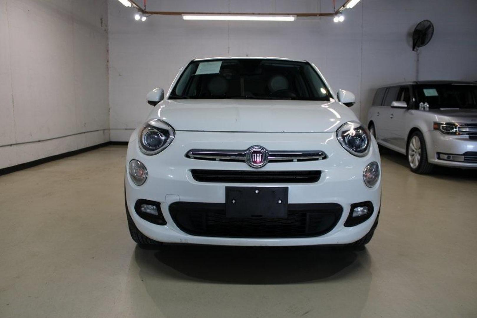 2017 Bianco Gelato (White Clear Coat) /Lt Pebble Beige/Dk Slate Fiat 500X Lounge (ZFBCFXDB4HP) with an 2.4L I4 MultiAir engine, Automatic transmission, located at 15300 Midway Rd., Addison, TX, 75001, (972) 702-0011, 32.958321, -96.838074 - Photo#3