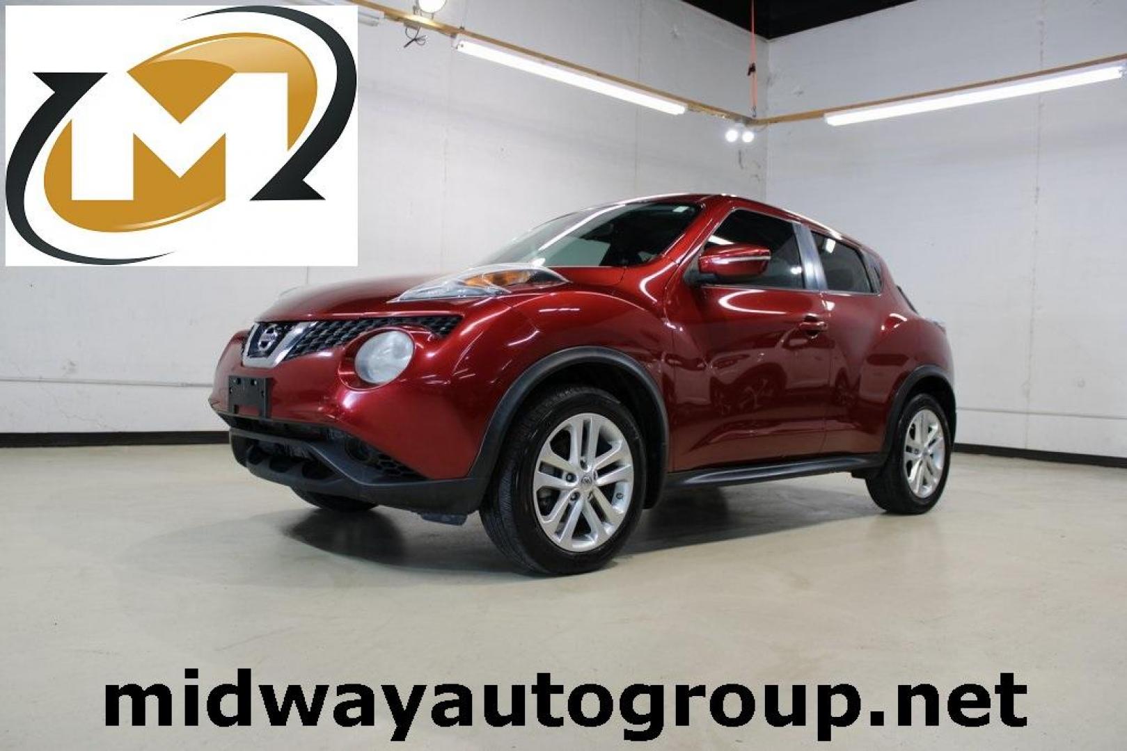 2015 Cayenne Red Pearl /Black/Red Nissan Juke SV (JN8AF5MR4FT) with an 1.6L I4 DOHC 16V engine, CVT transmission, located at 15300 Midway Rd., Addison, TX, 75001, (972) 702-0011, 32.958321, -96.838074 - HOME OF THE NO HAGGLE PRICE - WHOLESALE PRICES TO THE PUBLIC!! Juke SV, 4D Sport Utility, 1.6L I4 DOHC 16V, CVT with Xtronic, FWD, Cayenne Red Pearl, Black/Red Cloth.<br><br>Cayenne Red Pearl 2015 Nissan Juke SV<br><br>Recent Arrival! 28/32 City/Highway MPG<br><br><br>At Midway Auto Group, we strive - Photo#0