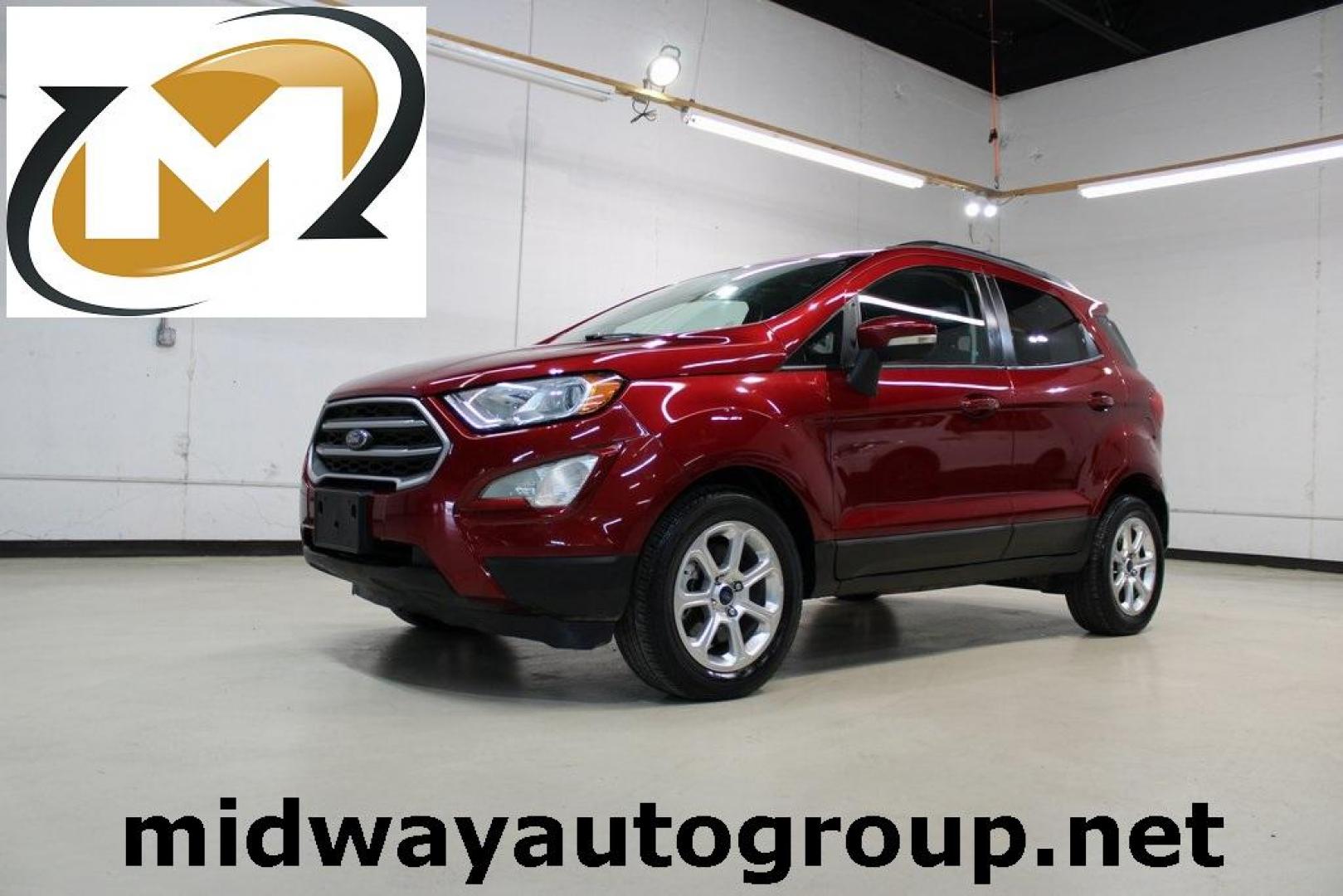 2018 Ruby Red /Ebony Black Ford EcoSport SE (MAJ3P1TE3JC) with an EcoBoost 1.0L I3 GTDi DOHC Turbocharged VCT engine, Automatic transmission, located at 15300 Midway Rd., Addison, TX, 75001, (972) 702-0011, 32.958321, -96.838074 - Photo#0