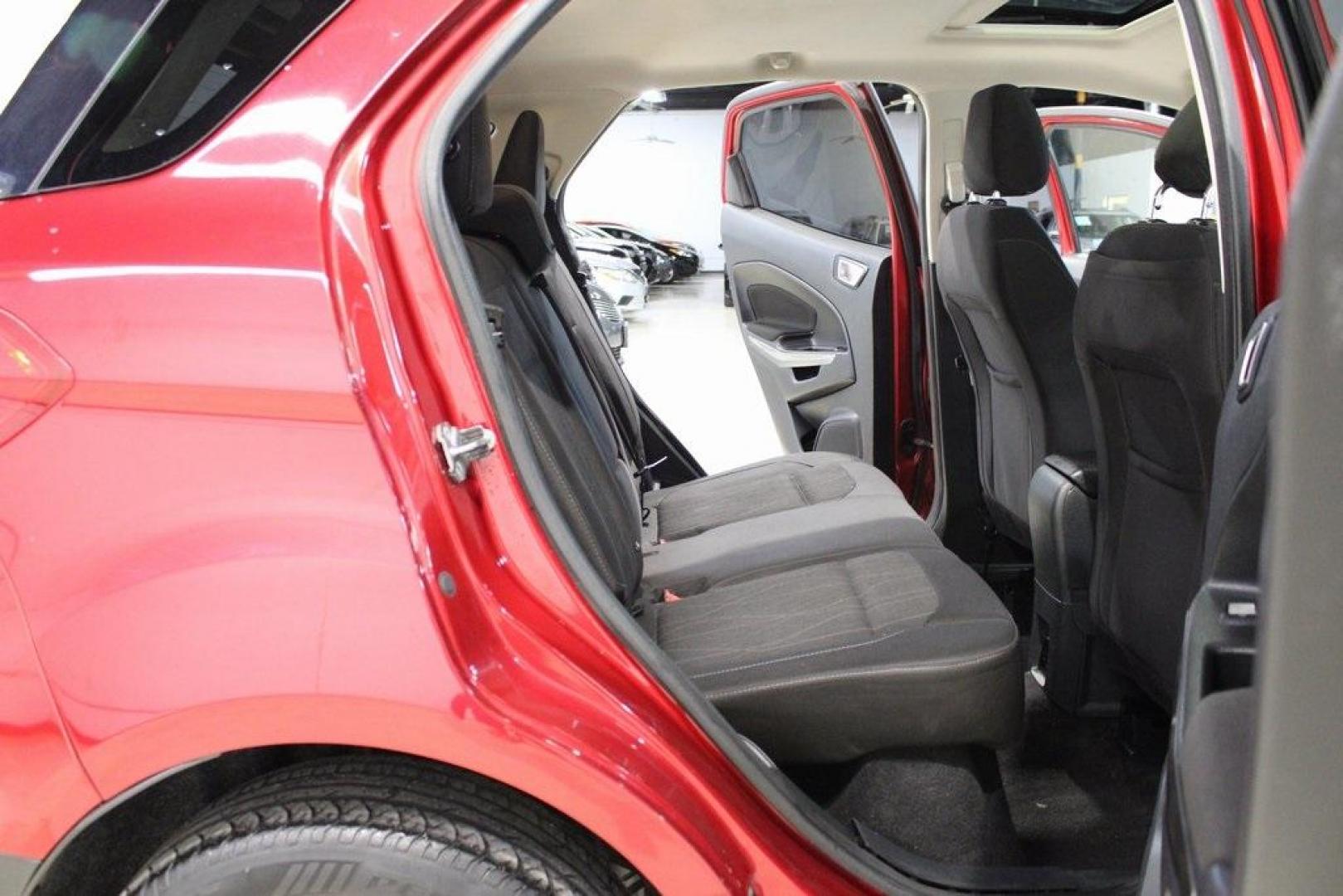 2018 Ruby Red /Ebony Black Ford EcoSport SE (MAJ3P1TE3JC) with an EcoBoost 1.0L I3 GTDi DOHC Turbocharged VCT engine, Automatic transmission, located at 15300 Midway Rd., Addison, TX, 75001, (972) 702-0011, 32.958321, -96.838074 - Photo#14