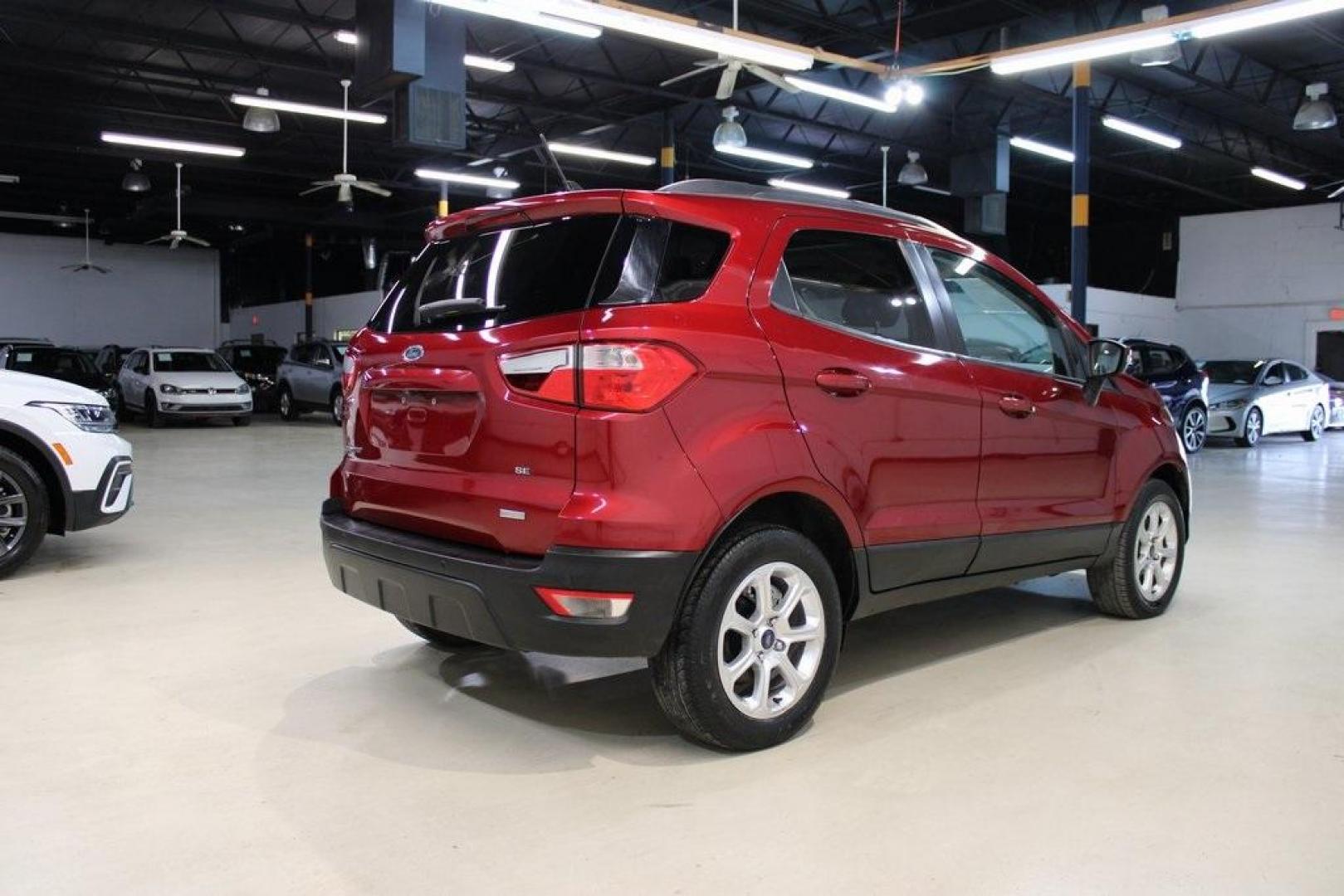 2018 Ruby Red /Ebony Black Ford EcoSport SE (MAJ3P1TE3JC) with an EcoBoost 1.0L I3 GTDi DOHC Turbocharged VCT engine, Automatic transmission, located at 15300 Midway Rd., Addison, TX, 75001, (972) 702-0011, 32.958321, -96.838074 - Photo#1