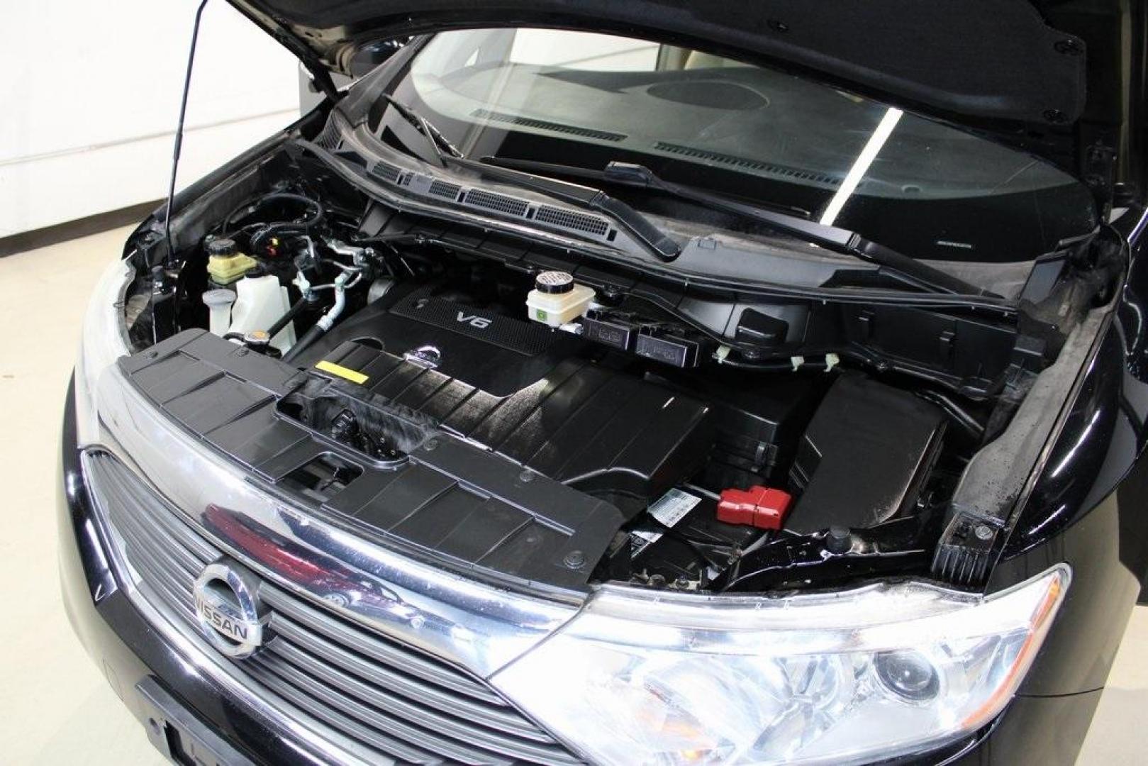 2014 Super Black /Beige Nissan Quest 3.5 SV (JN8AE2KP9E9) with an 3.5L V6 DOHC 24V engine, CVT transmission, located at 15300 Midway Rd., Addison, TX, 75001, (972) 702-0011, 32.958321, -96.838074 - Photo#30