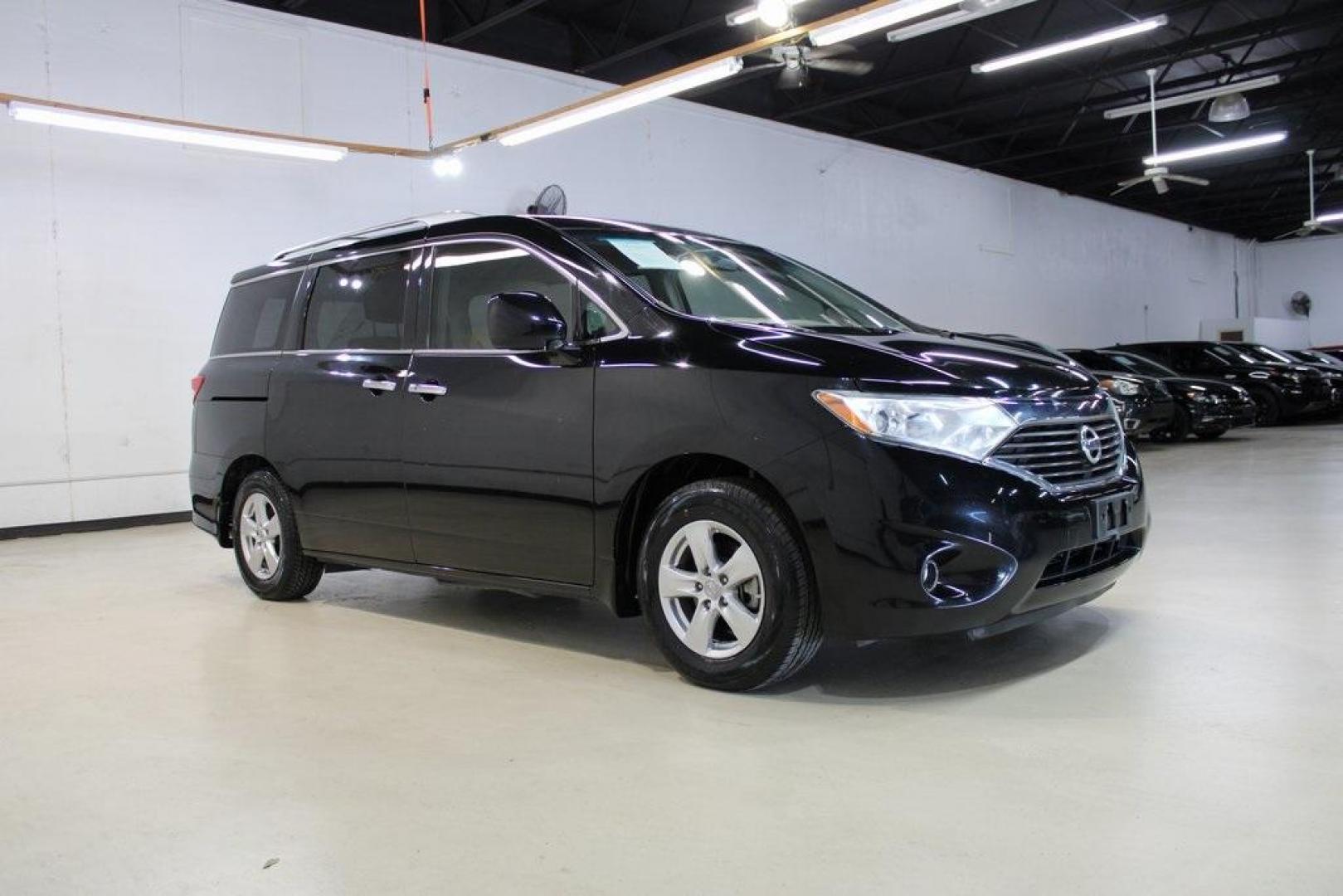 2014 Super Black /Beige Nissan Quest 3.5 SV (JN8AE2KP9E9) with an 3.5L V6 DOHC 24V engine, CVT transmission, located at 15300 Midway Rd., Addison, TX, 75001, (972) 702-0011, 32.958321, -96.838074 - Photo#6