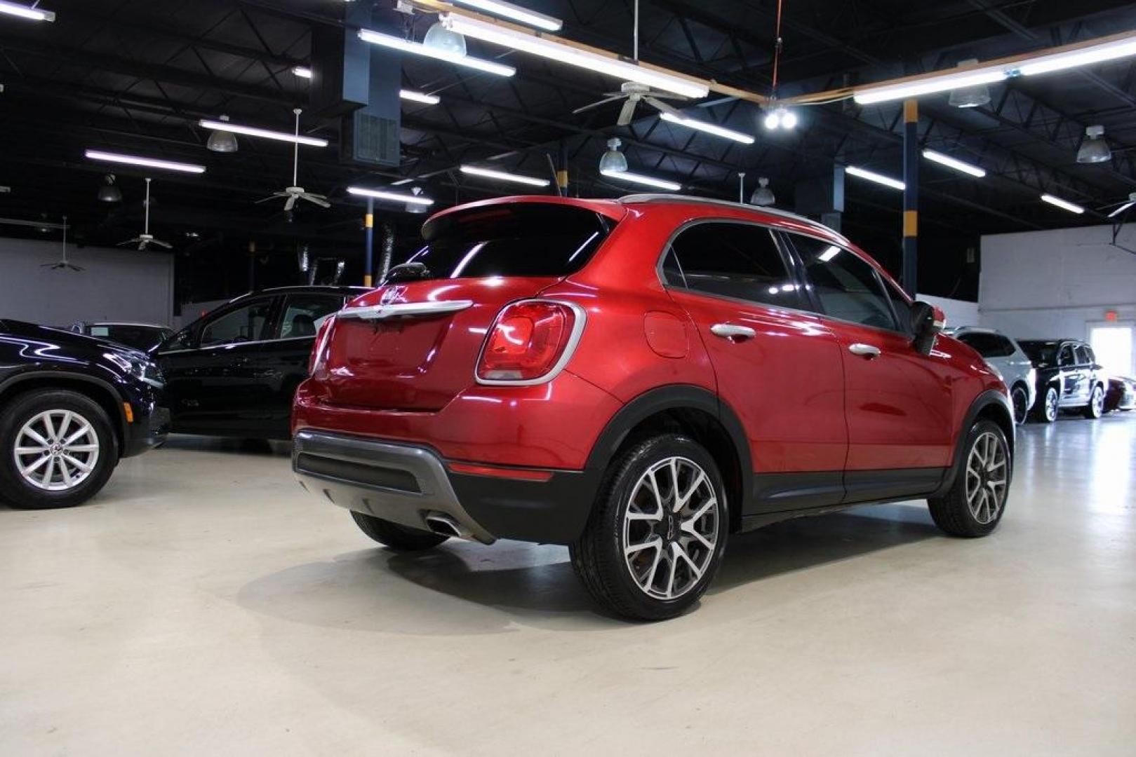 2018 Amore Red Metallic /Black Fiat 500X Trekking (ZFBCFXCB2JP) with an 2.4L I4 engine, Automatic transmission, located at 15300 Midway Rd., Addison, TX, 75001, (972) 702-0011, 32.958321, -96.838074 - Photo#2