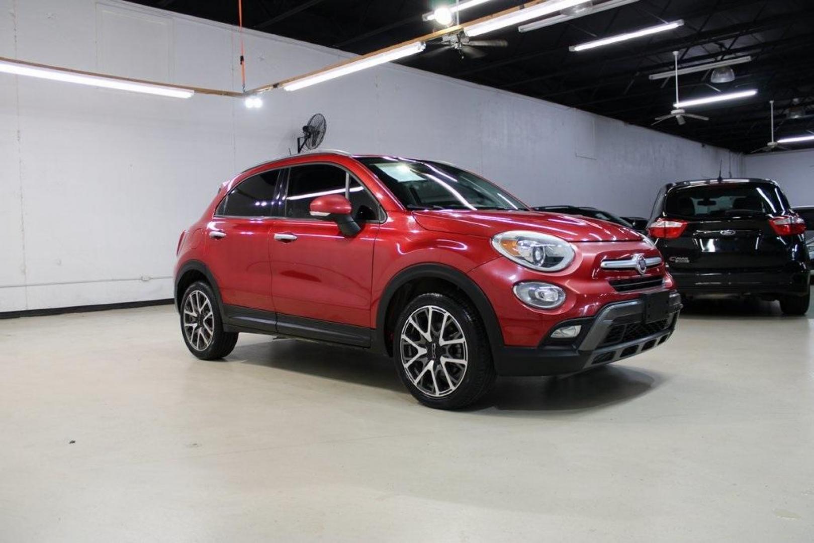 2018 Amore Red Metallic /Black Fiat 500X Trekking (ZFBCFXCB2JP) with an 2.4L I4 engine, Automatic transmission, located at 15300 Midway Rd., Addison, TX, 75001, (972) 702-0011, 32.958321, -96.838074 - Photo#6