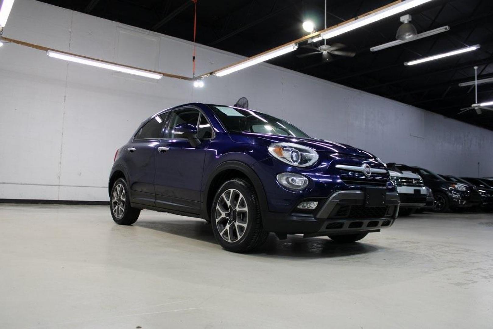 2018 Blu Venezia (Blue Metallic) /Black Fiat 500X Trekking (ZFBCFXCB8JP) with an 2.4L I4 engine, Automatic transmission, located at 15300 Midway Rd., Addison, TX, 75001, (972) 702-0011, 32.958321, -96.838074 - Photo#1