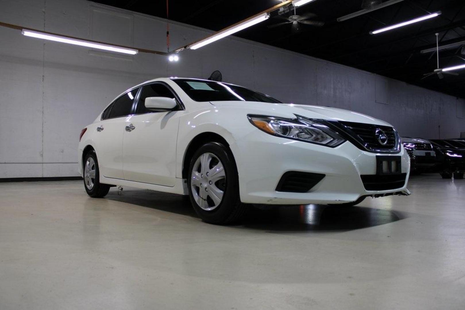 2017 Glacier White /Charcoal Nissan Altima 2.5 S (1N4AL3APXHC) with an 2.5L 4-Cylinder DOHC 16V engine, CVT transmission, located at 15300 Midway Rd., Addison, TX, 75001, (972) 702-0011, 32.958321, -96.838074 - Photo#1