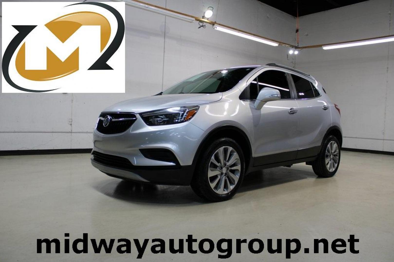 2018 Quicksilver Metallic /Ebony Buick Encore Preferred (KL4CJESB7JB) with an ECOTEC 1.4L I4 SMPI DOHC Turbocharged VVT engine, Automatic transmission, located at 15300 Midway Rd., Addison, TX, 75001, (972) 702-0011, 32.958321, -96.838074 - Photo#0